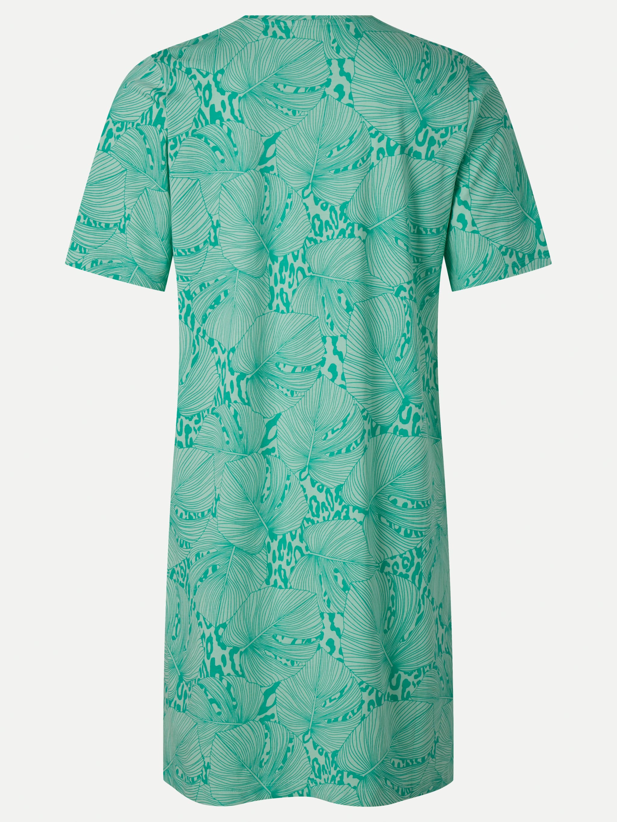 Nachthemd korte mouw - Green Monstera