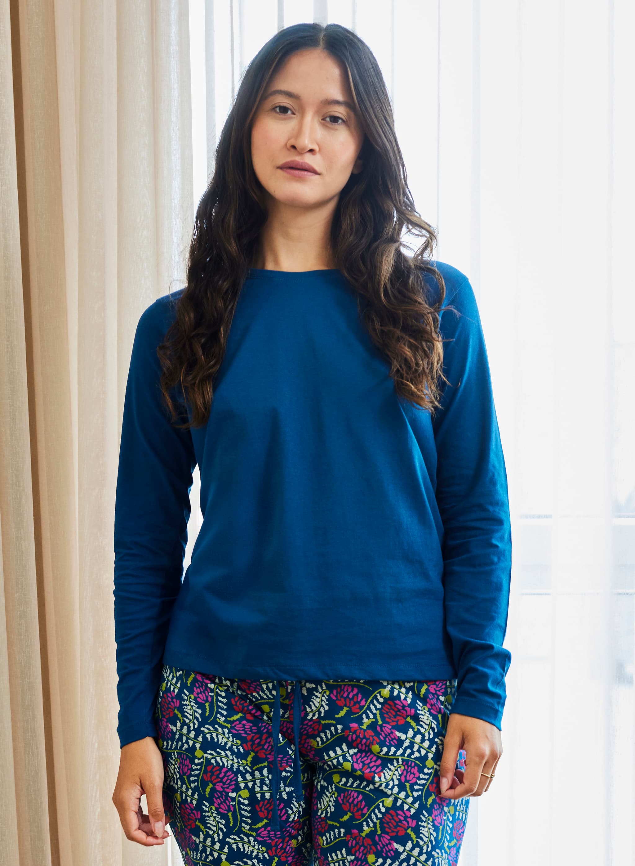 Top lange mouw - Blue Opale