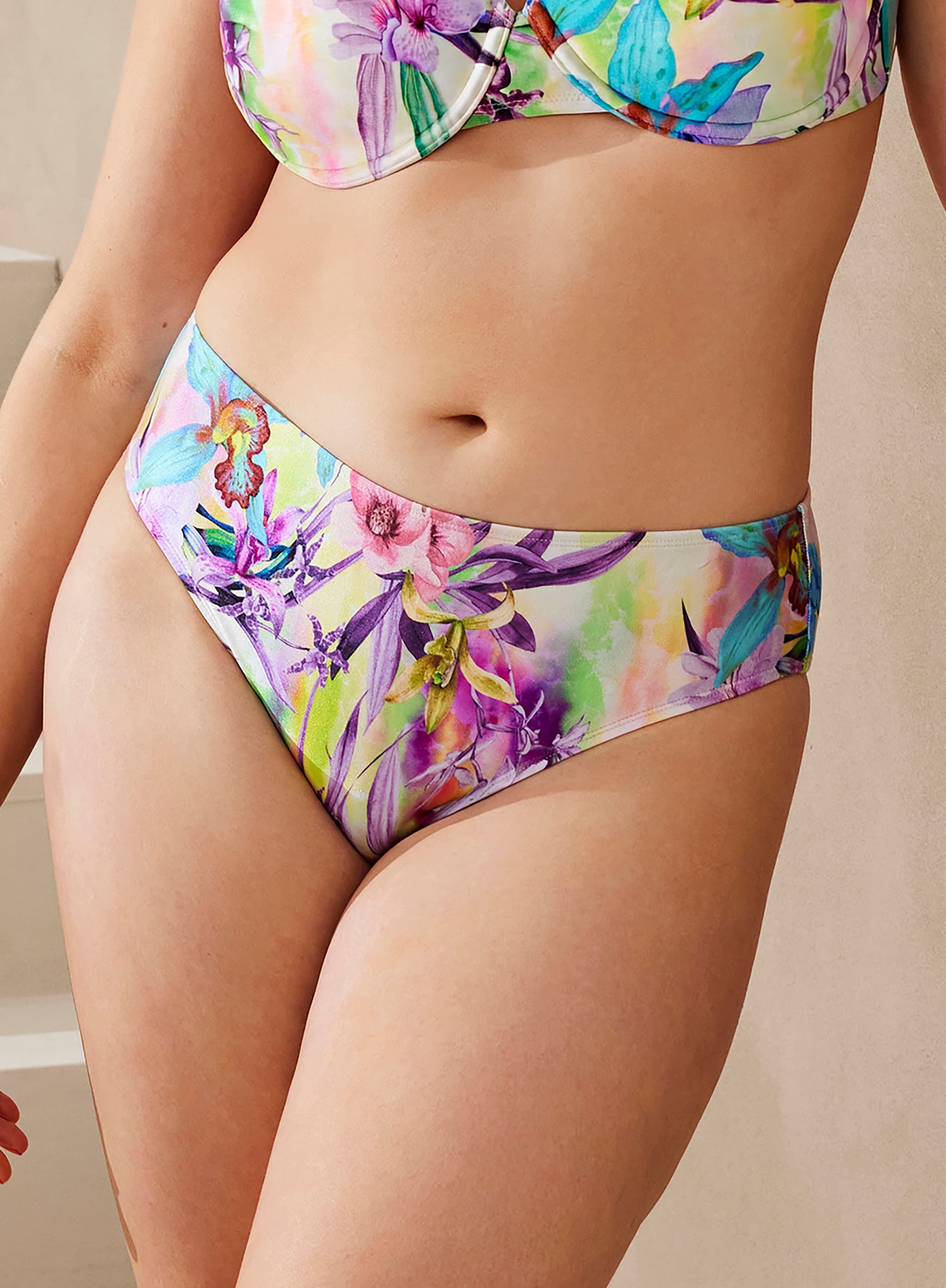 Mid Bikinibroekje - Flower Multicolor