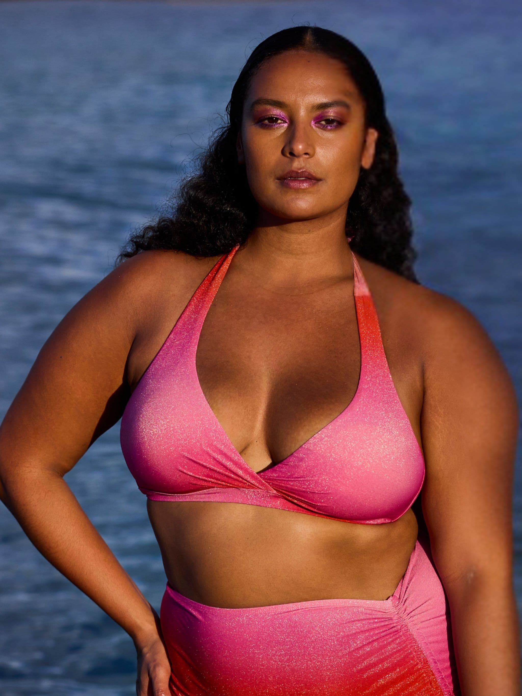Bobbie Bikinitop - Red pink gradient