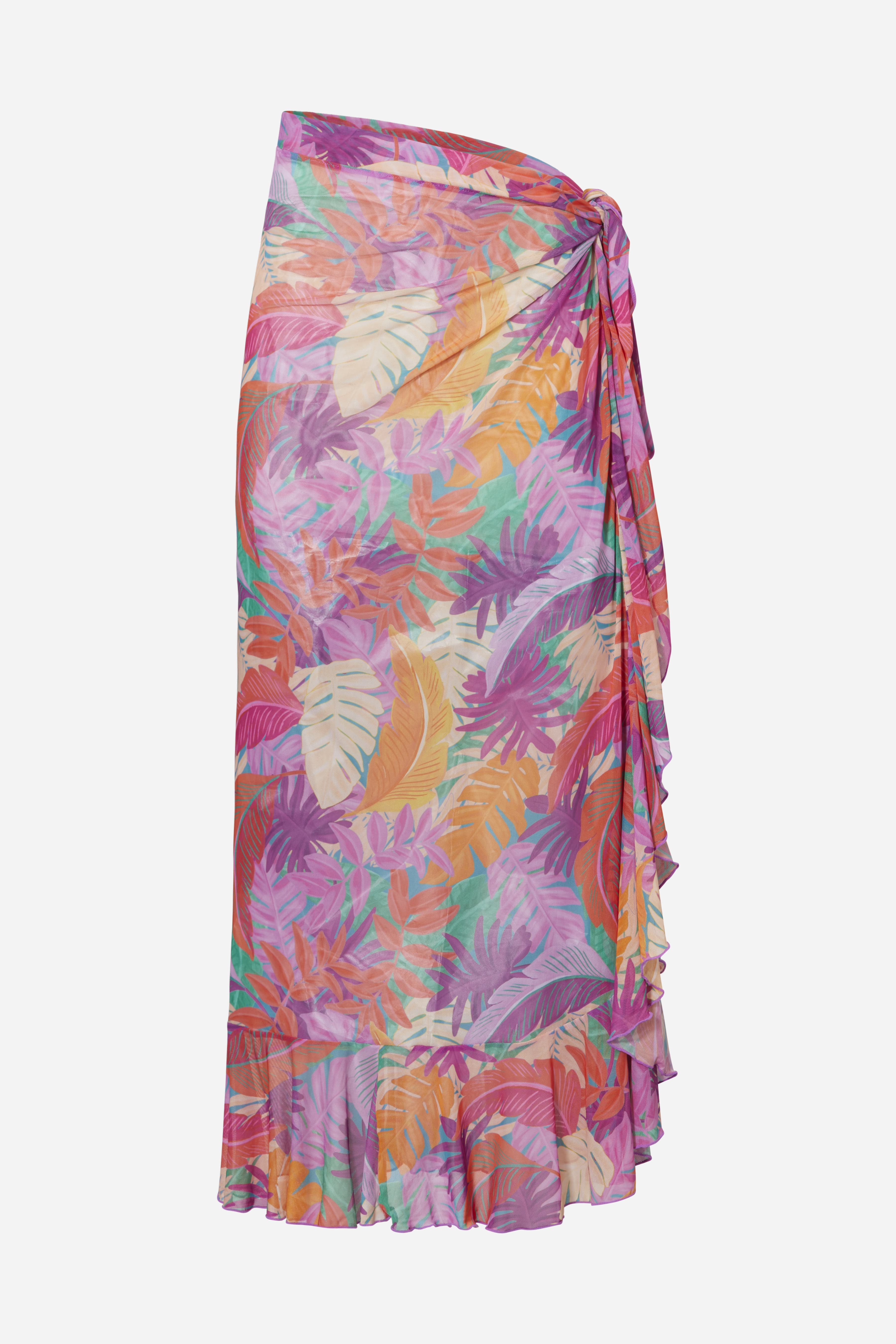 Chacha Pareo Dress - Colorful leaves
