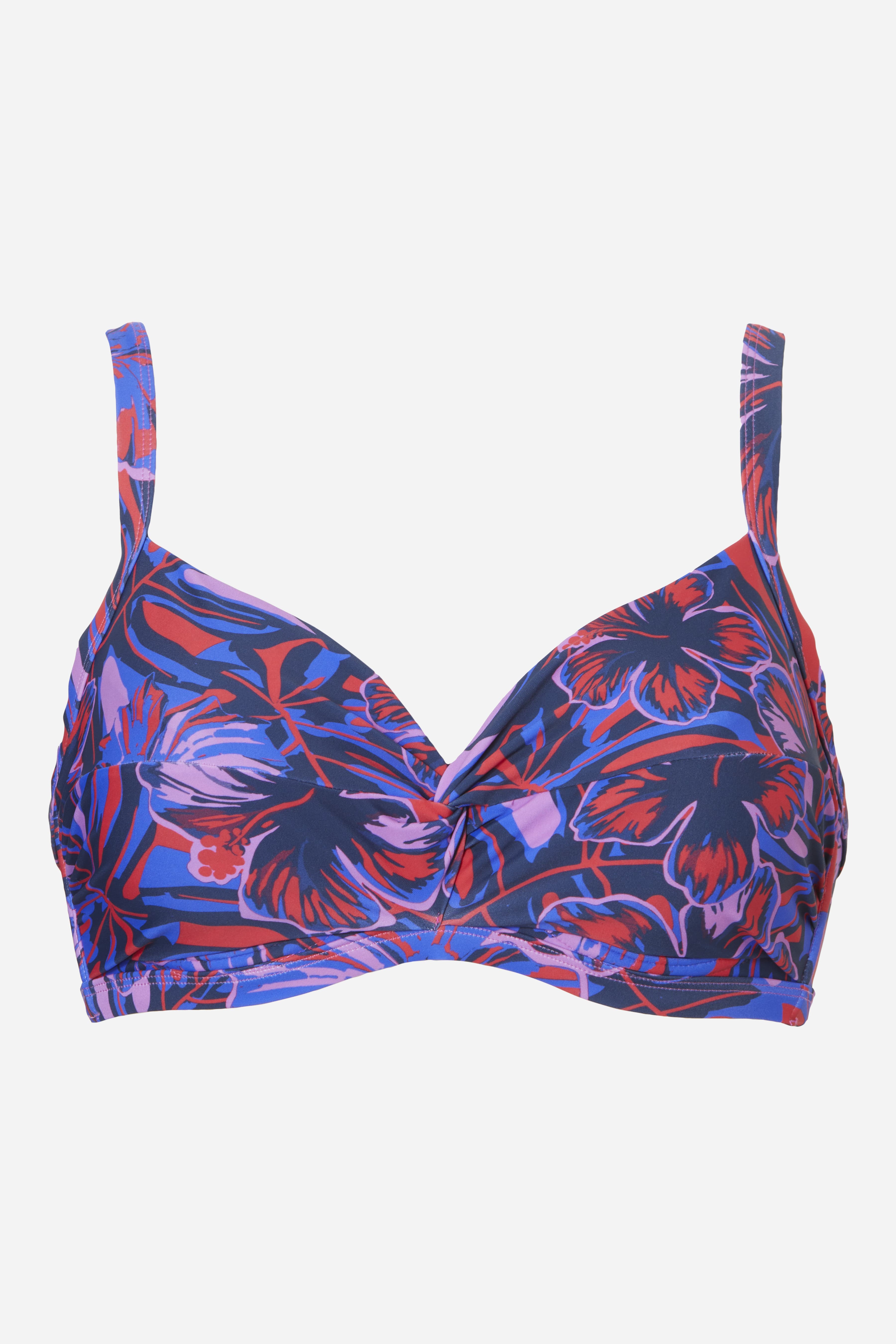 Bindi Bikinitop met beugel - Orange hibiscus