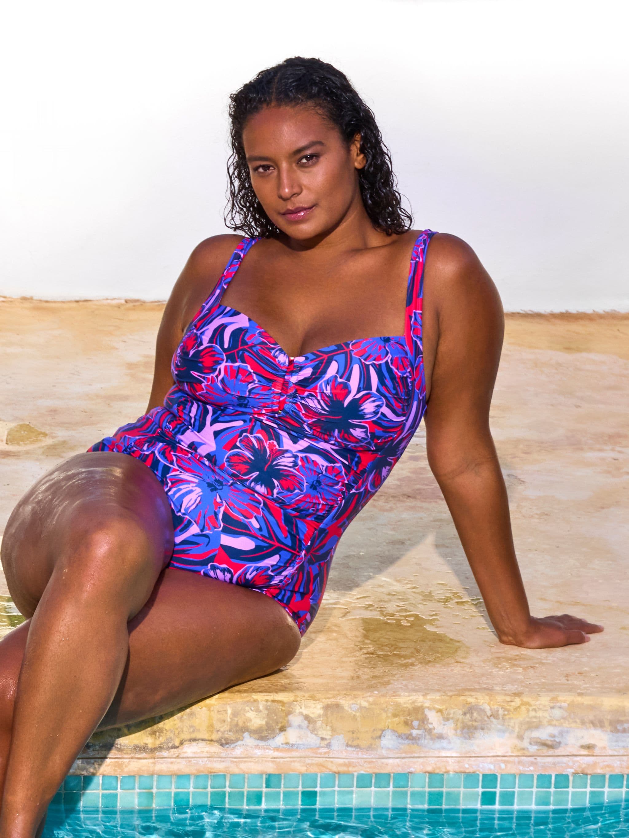 Bodie Badpak - Orange hibiscus