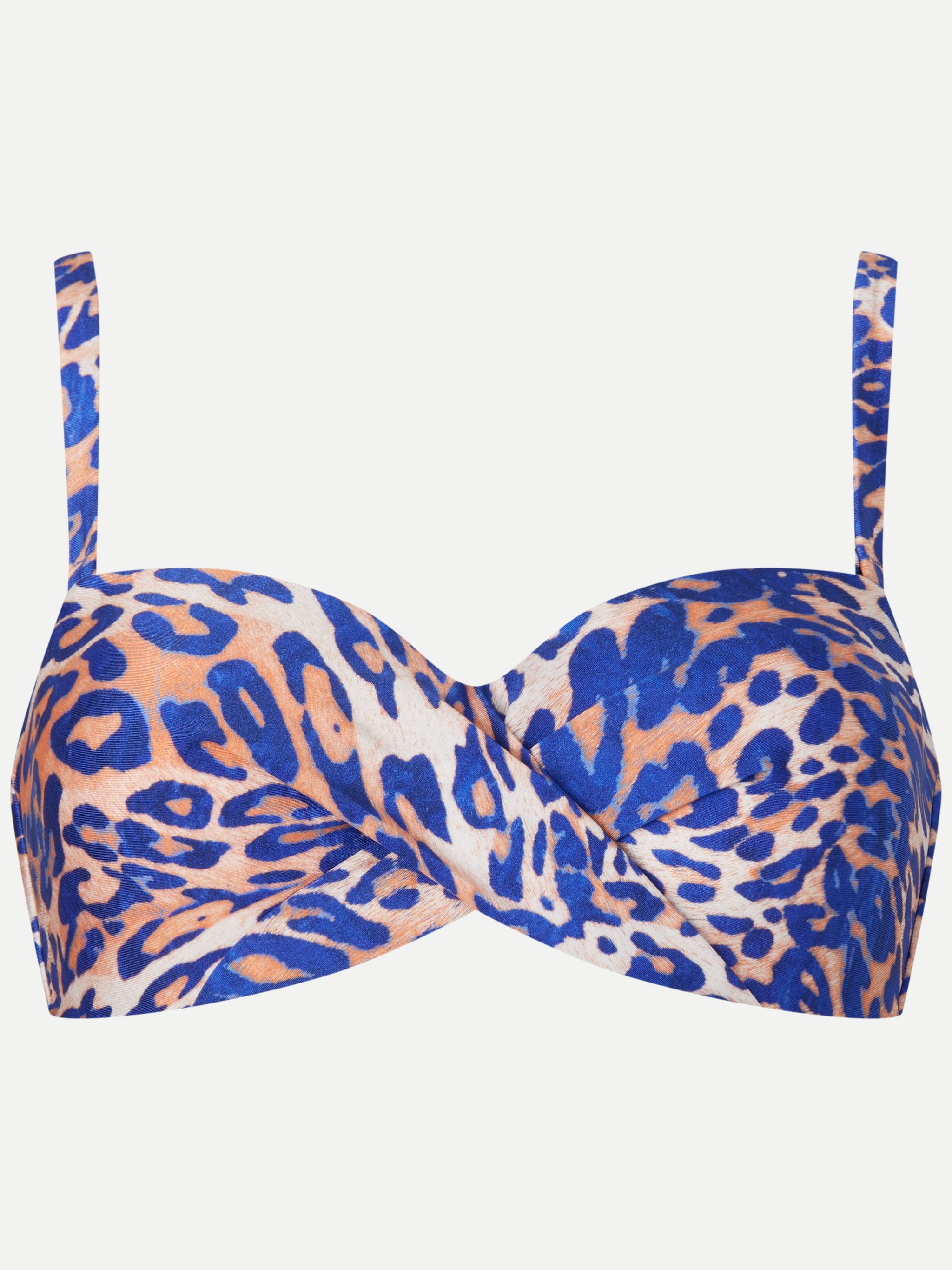 Padded Britt (strapless) - Wavy leopard