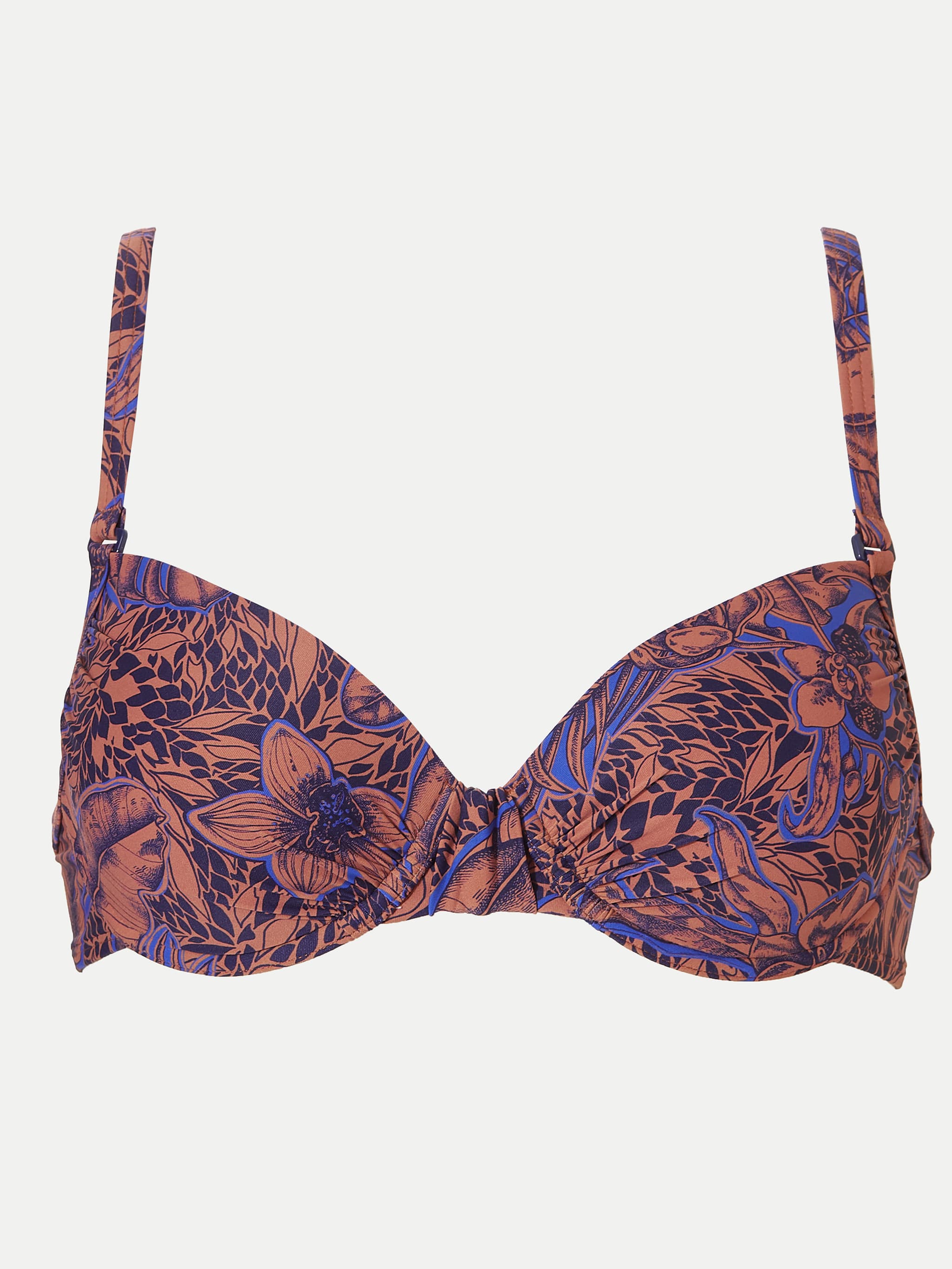 Babette Bikini Top - Bloemen / Zwart
