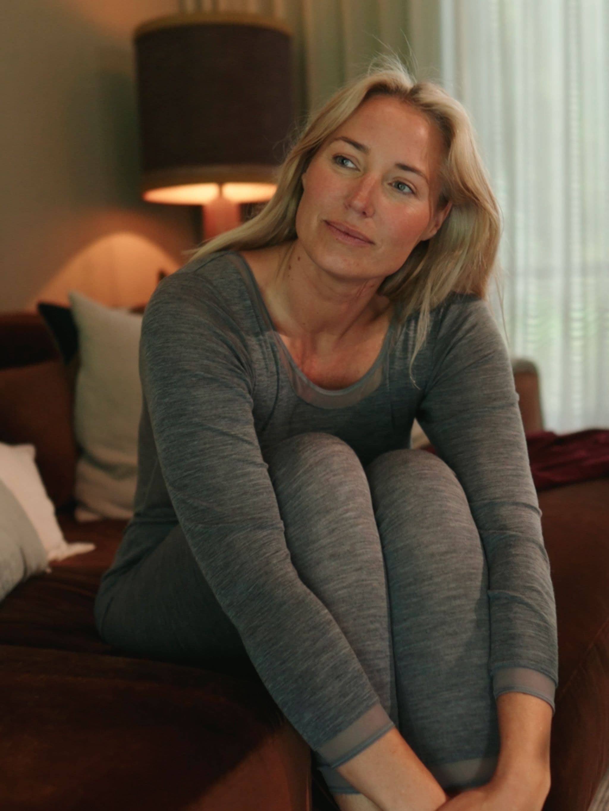 T-Shirt Lange mouwen - 100% Merino wol - Heather grey