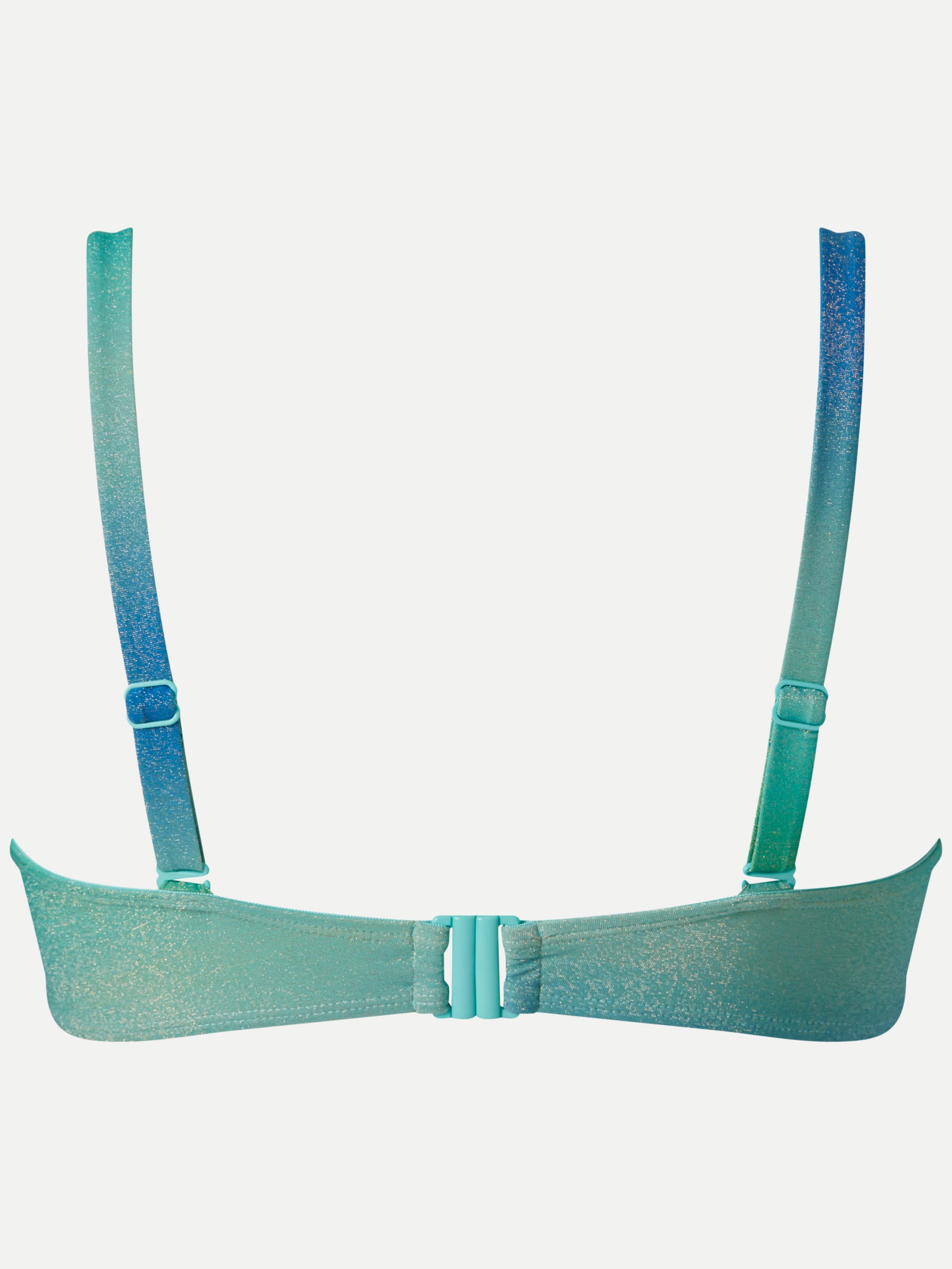 Padded Britt Bikinitop - Green blue gradient
