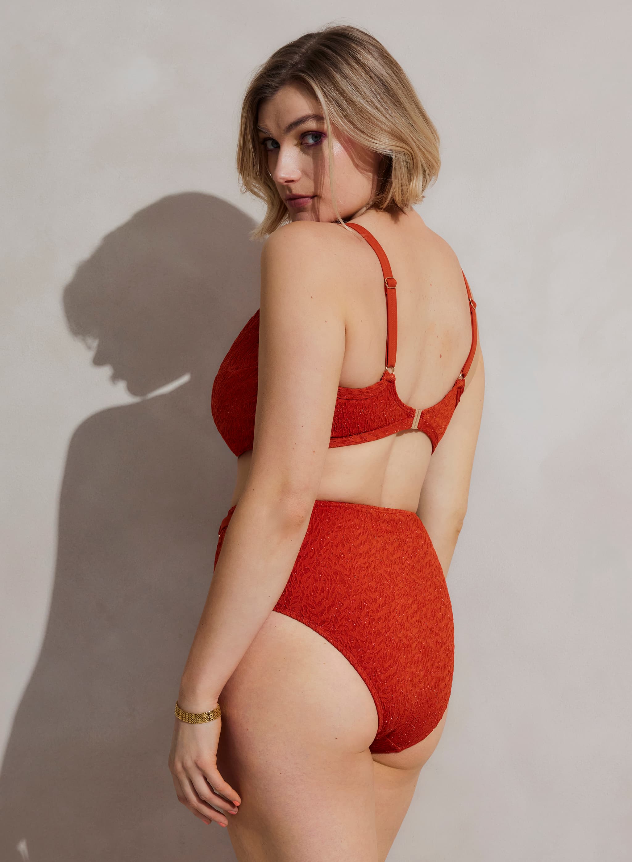 High Waist Bikinibroekje - Rooibos tea