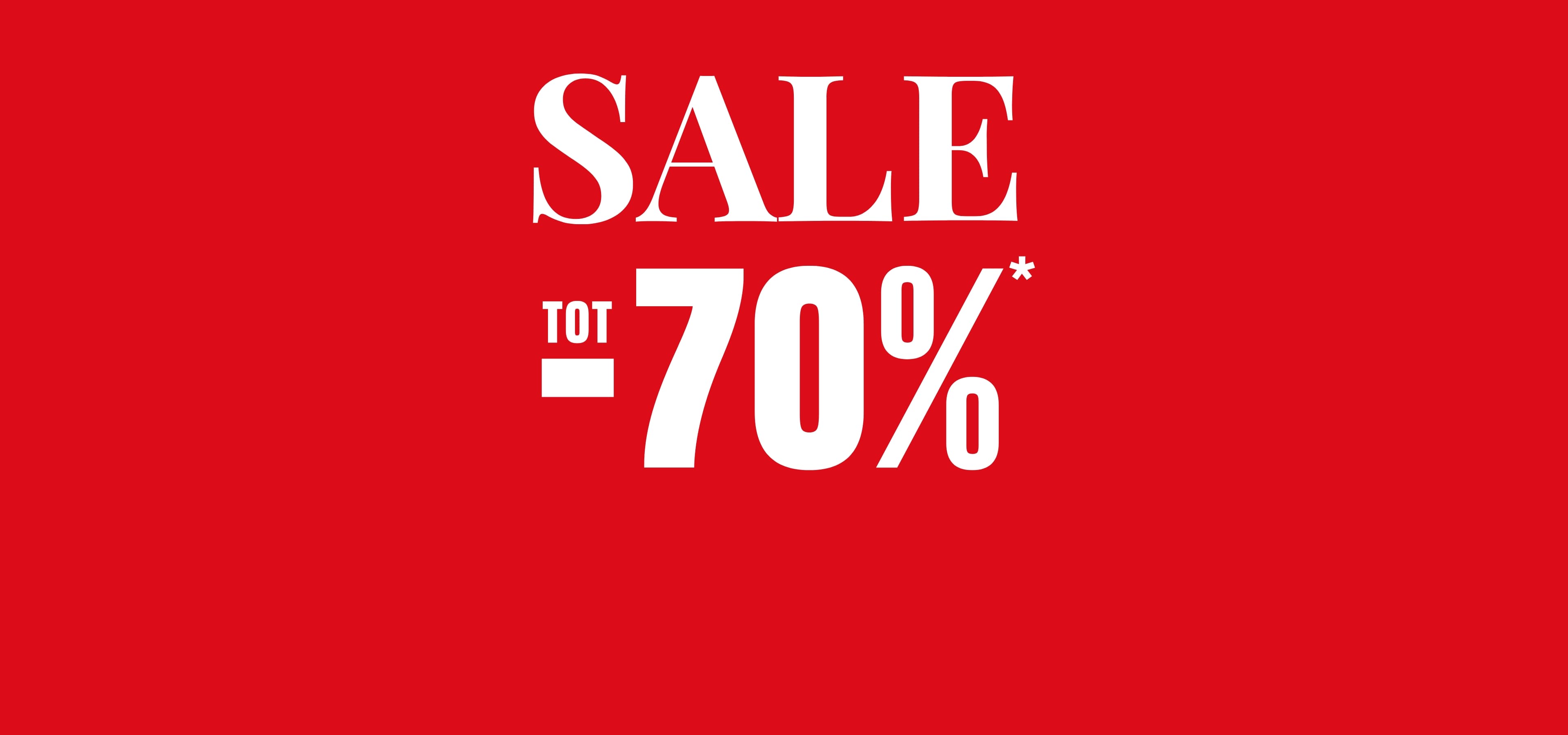 Homepage SALE tot 70% desktop 2