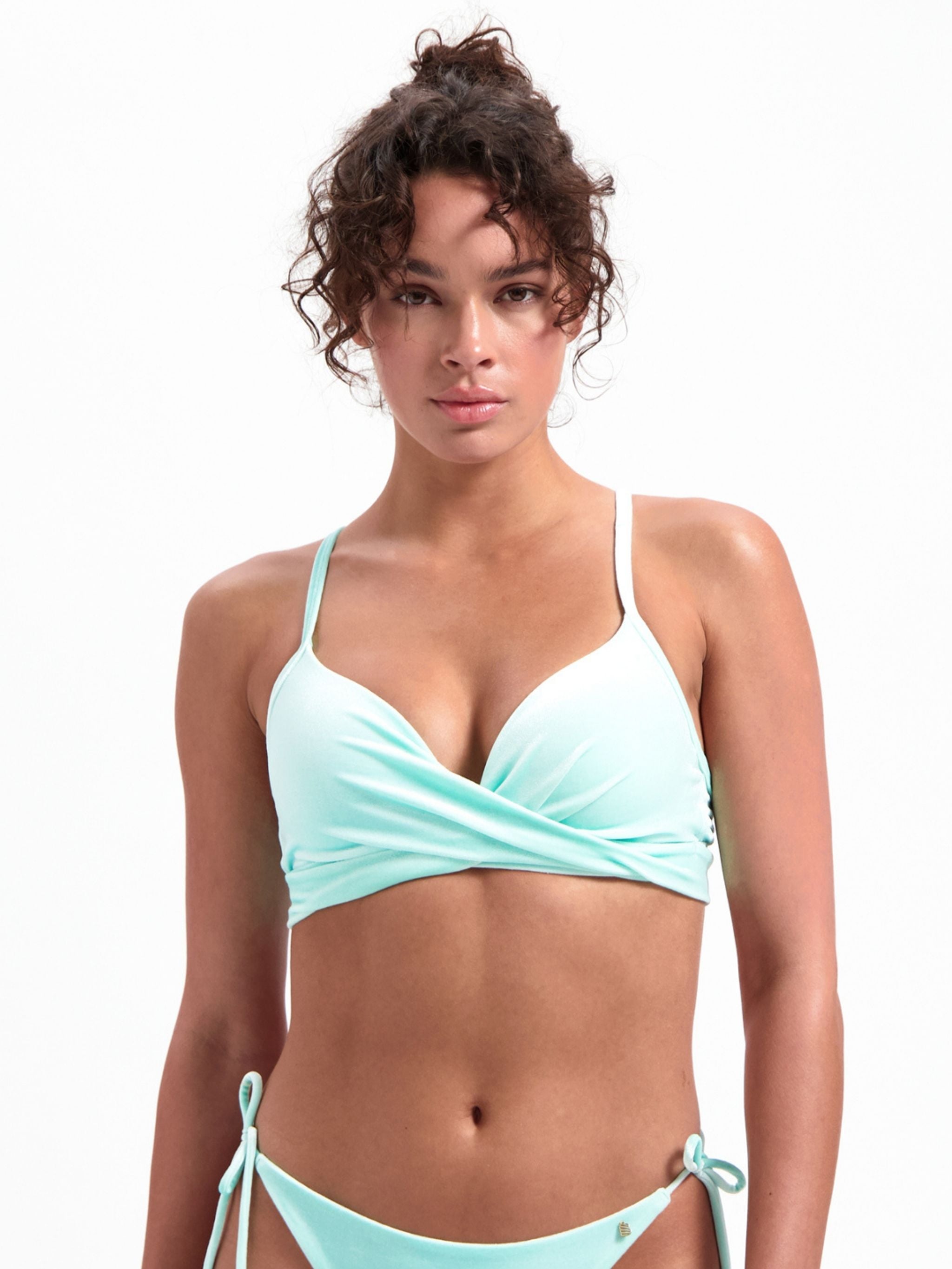 Voorgevormde beugel Bikinitop - Blauw