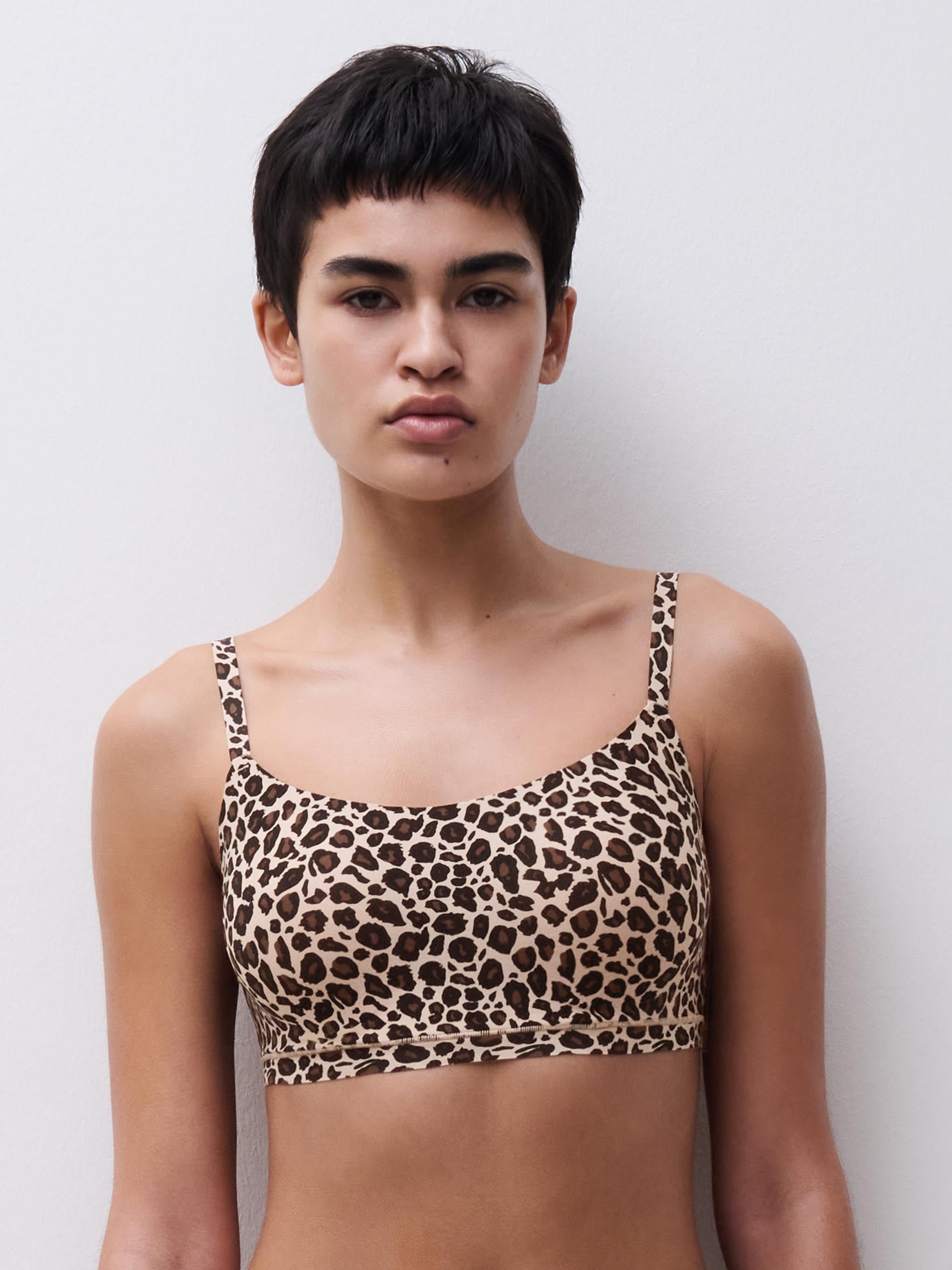 SoftStretch Padded Bralette - Leopard print