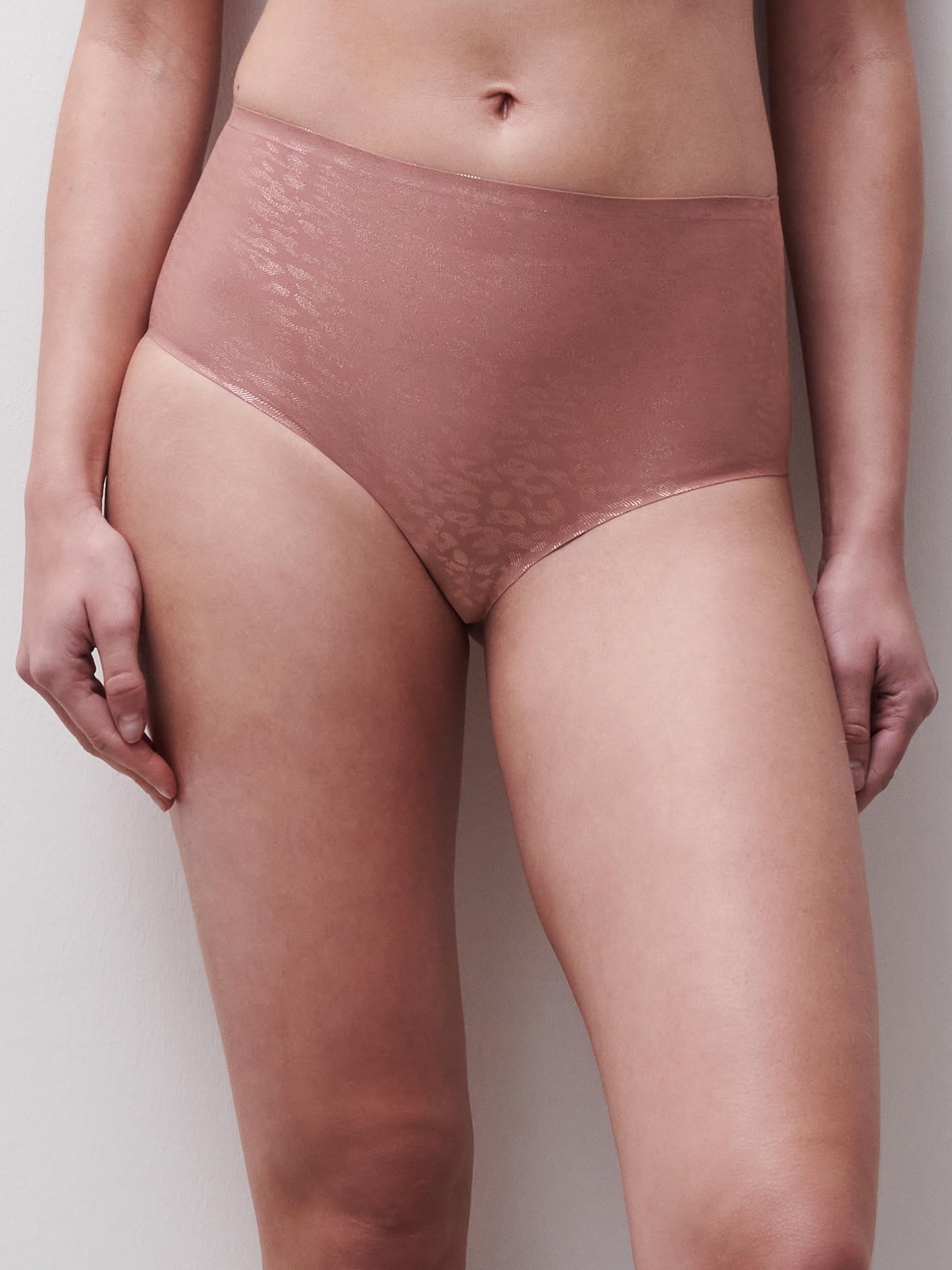 Softstretch Hoge Taille Slip - Pink Leo Shimmer