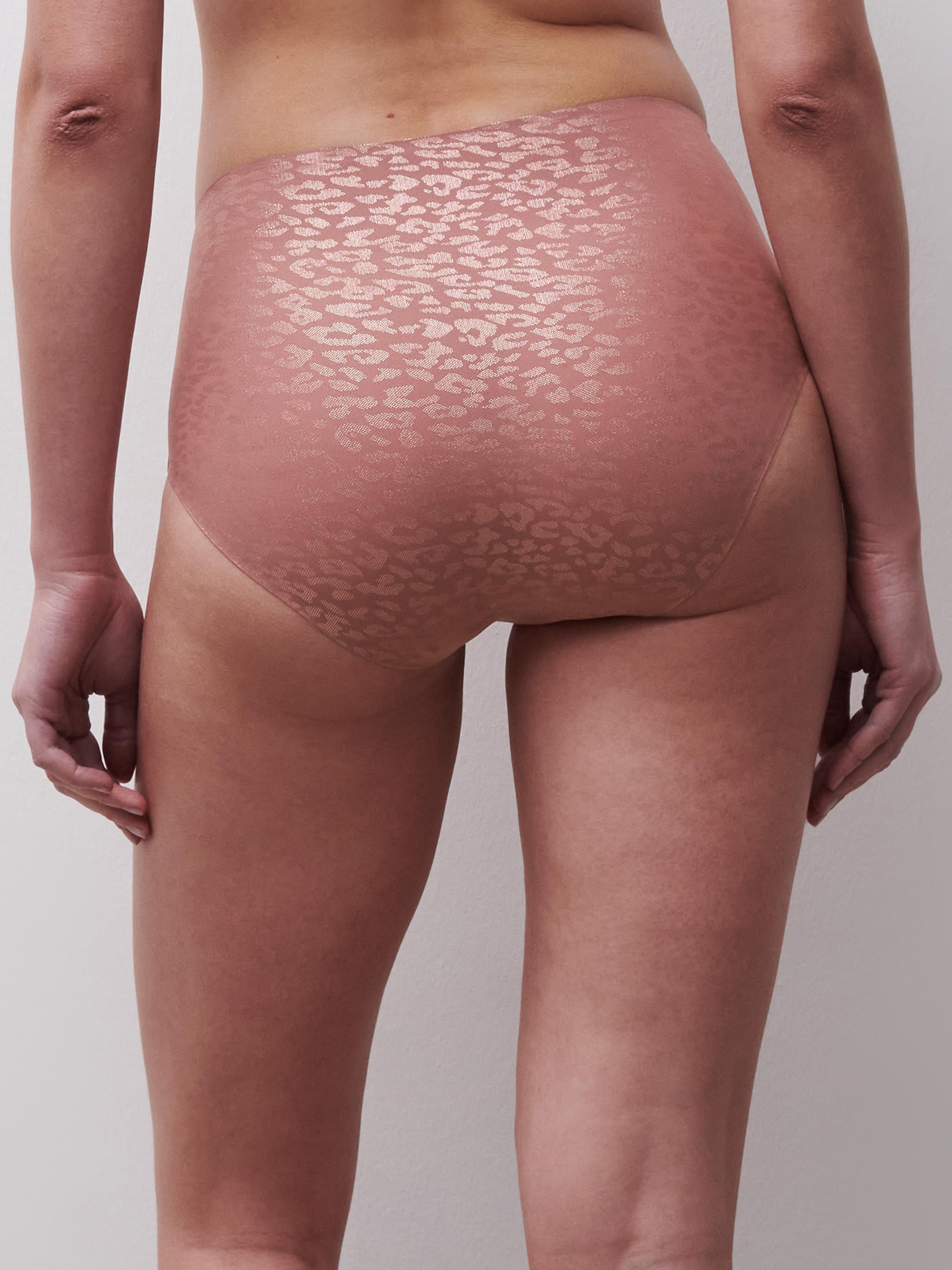 Softstretch Hoge Taille Slip - Pink Leo Shimmer