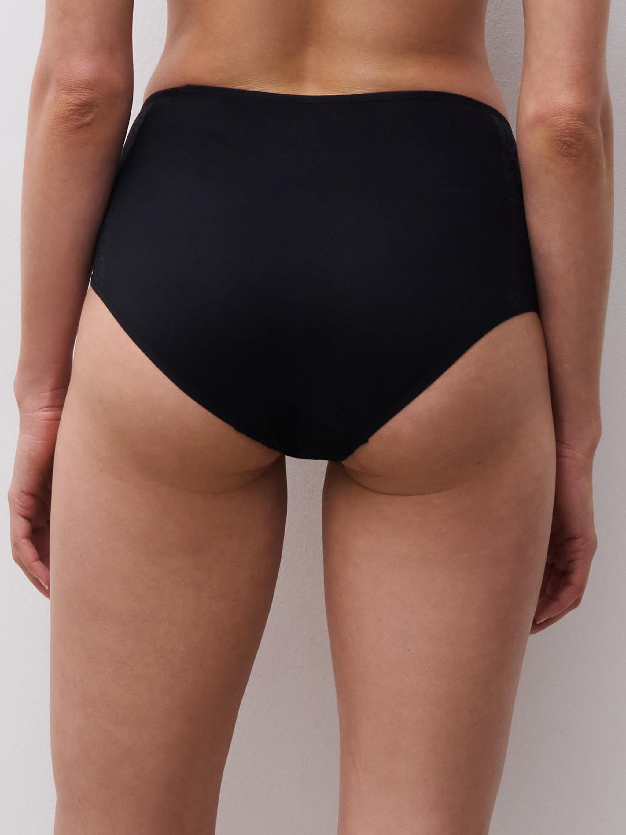 Hoge taille slip - Zwart