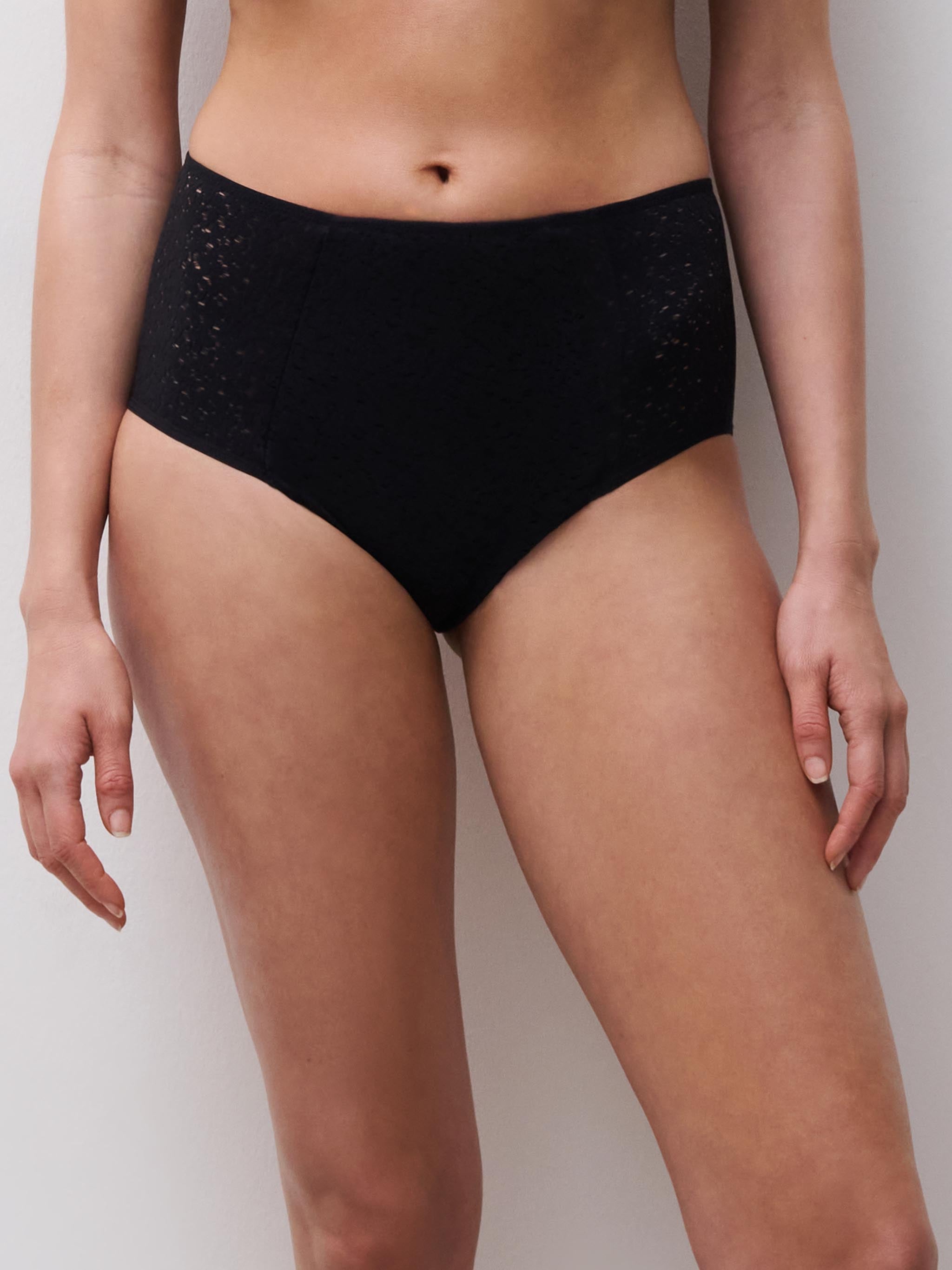 Hoge taille slip - Zwart