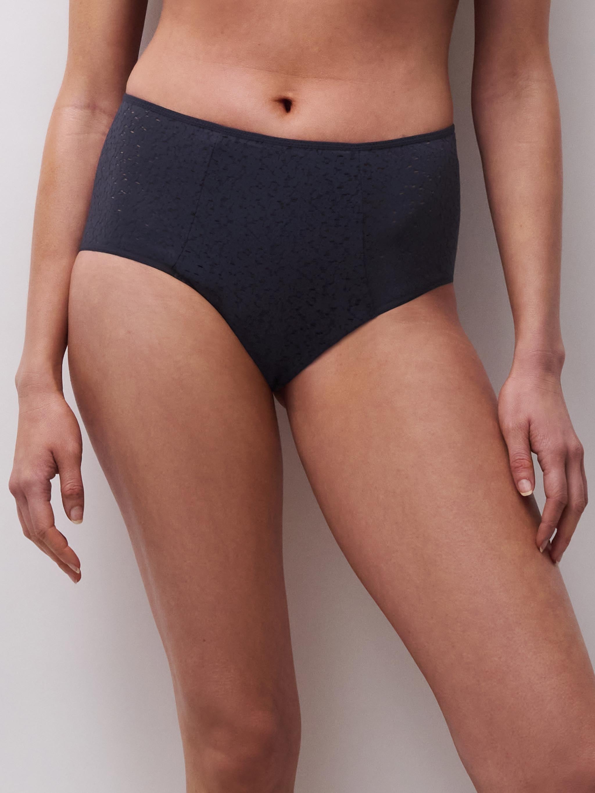 Hoge taille slip - Marineblauw