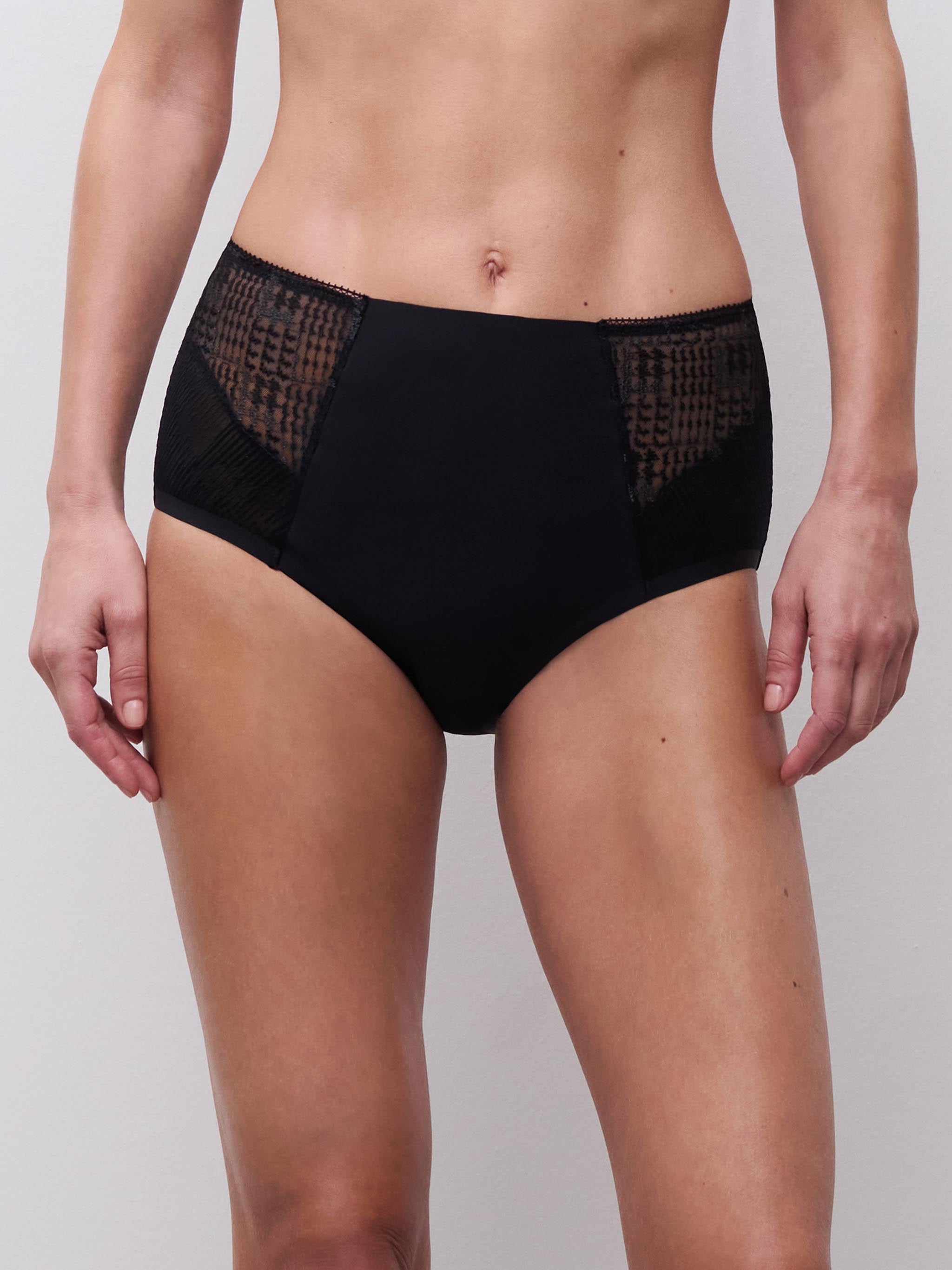 Hoge Taille slip - Zwart