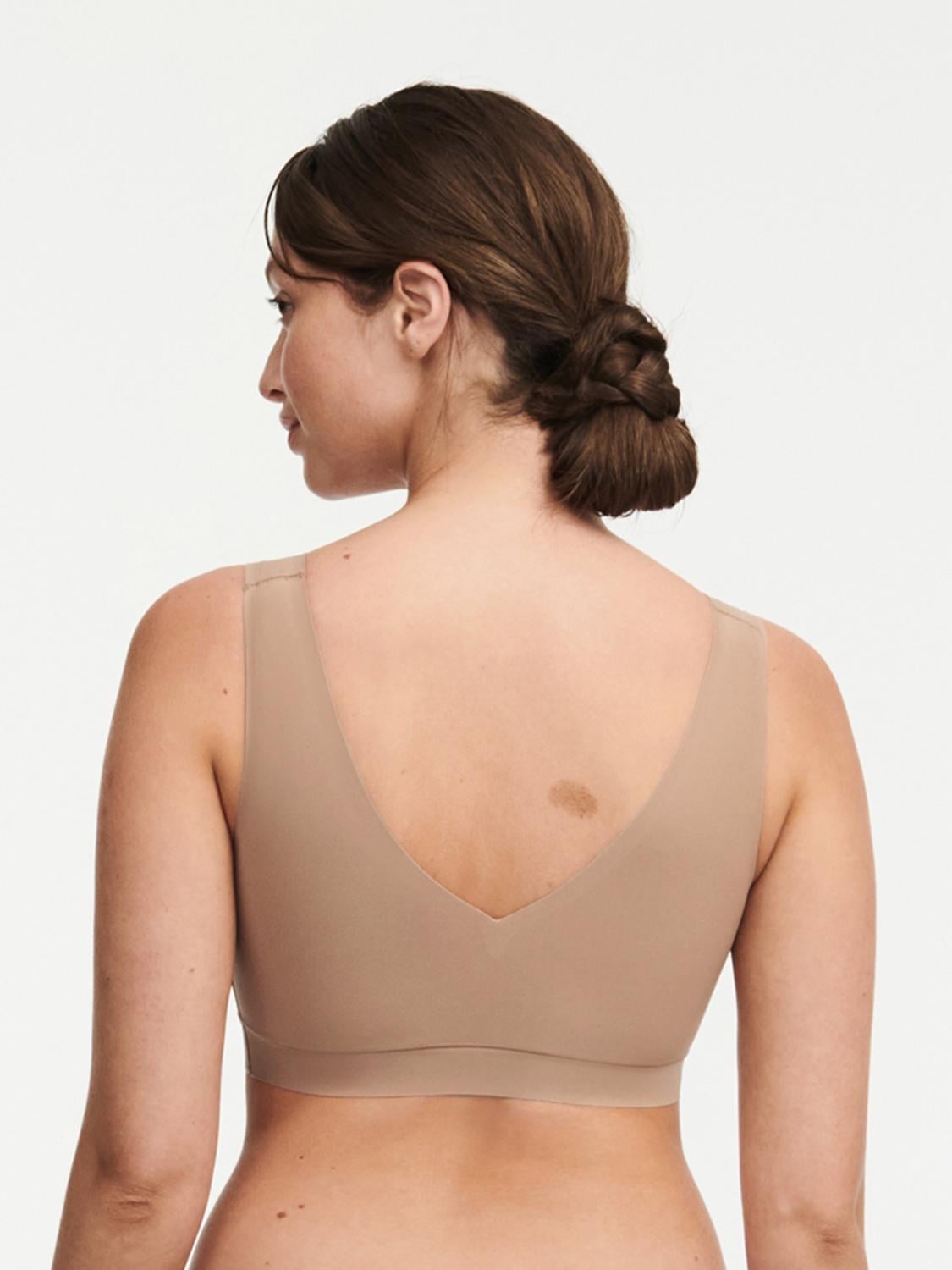 SoftStretch V-neck Top - Coffee Latte