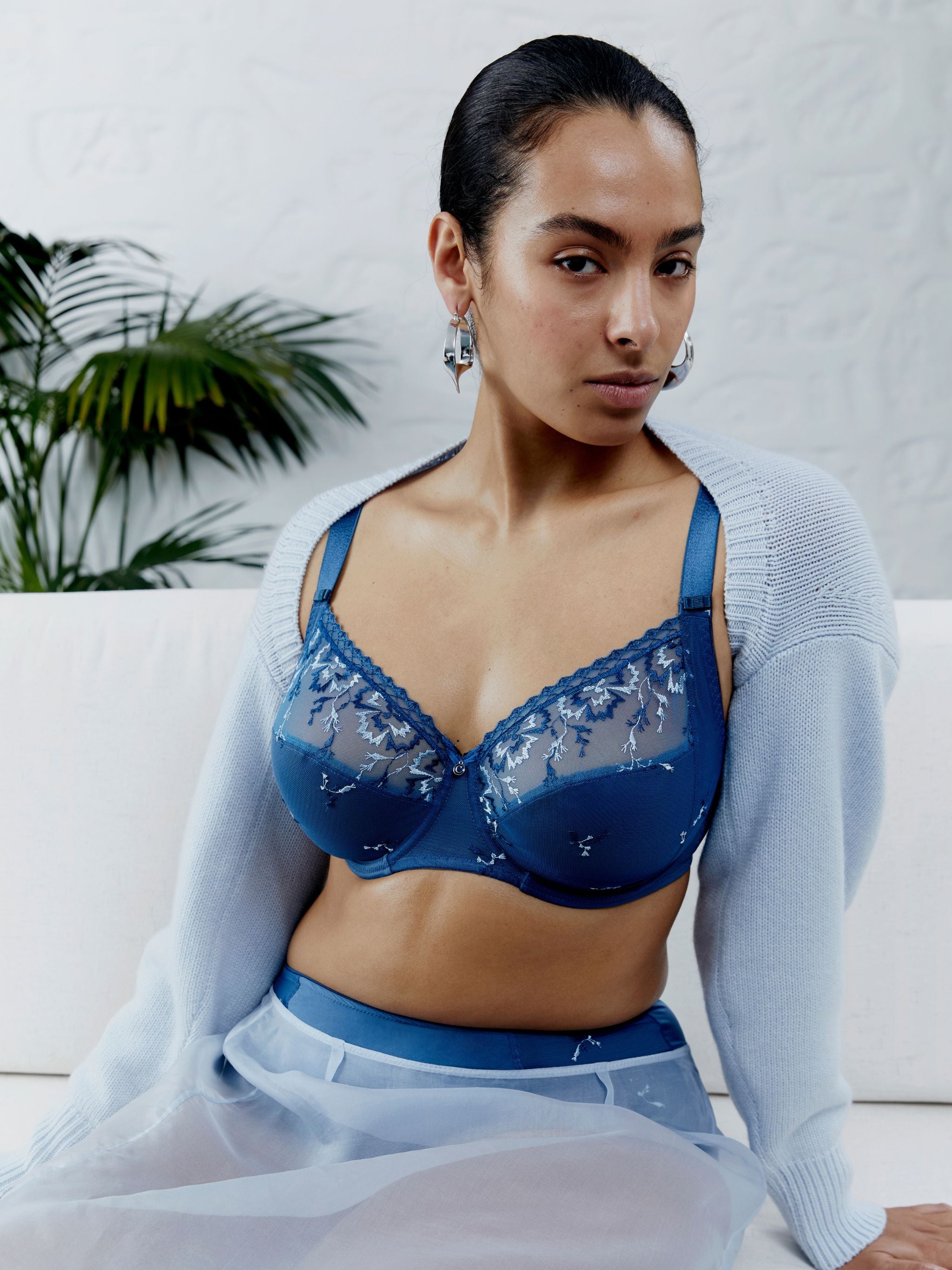 3-Delige beugel BH -  Jeans Blue