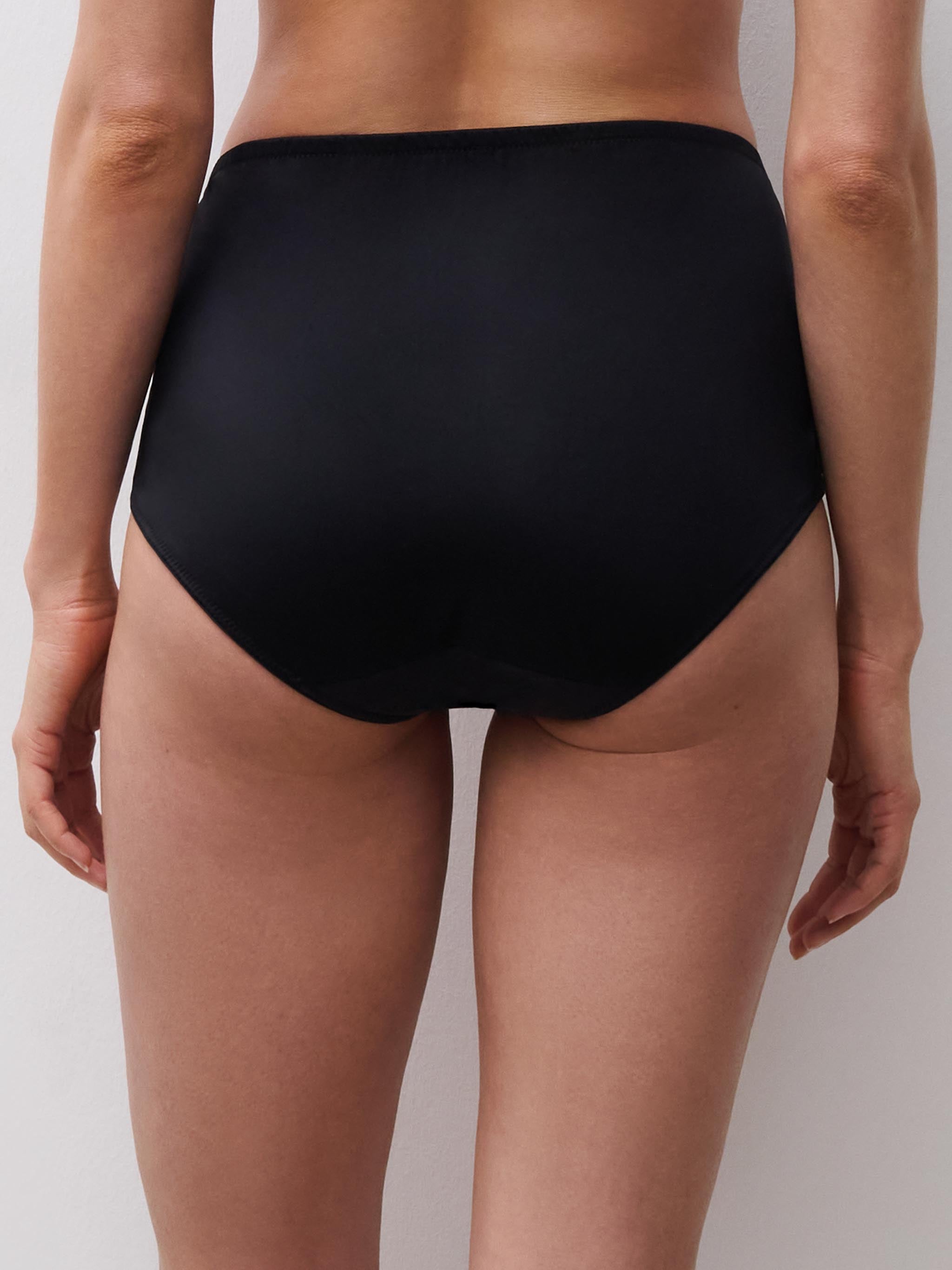 Hoge taille slip - Zwart