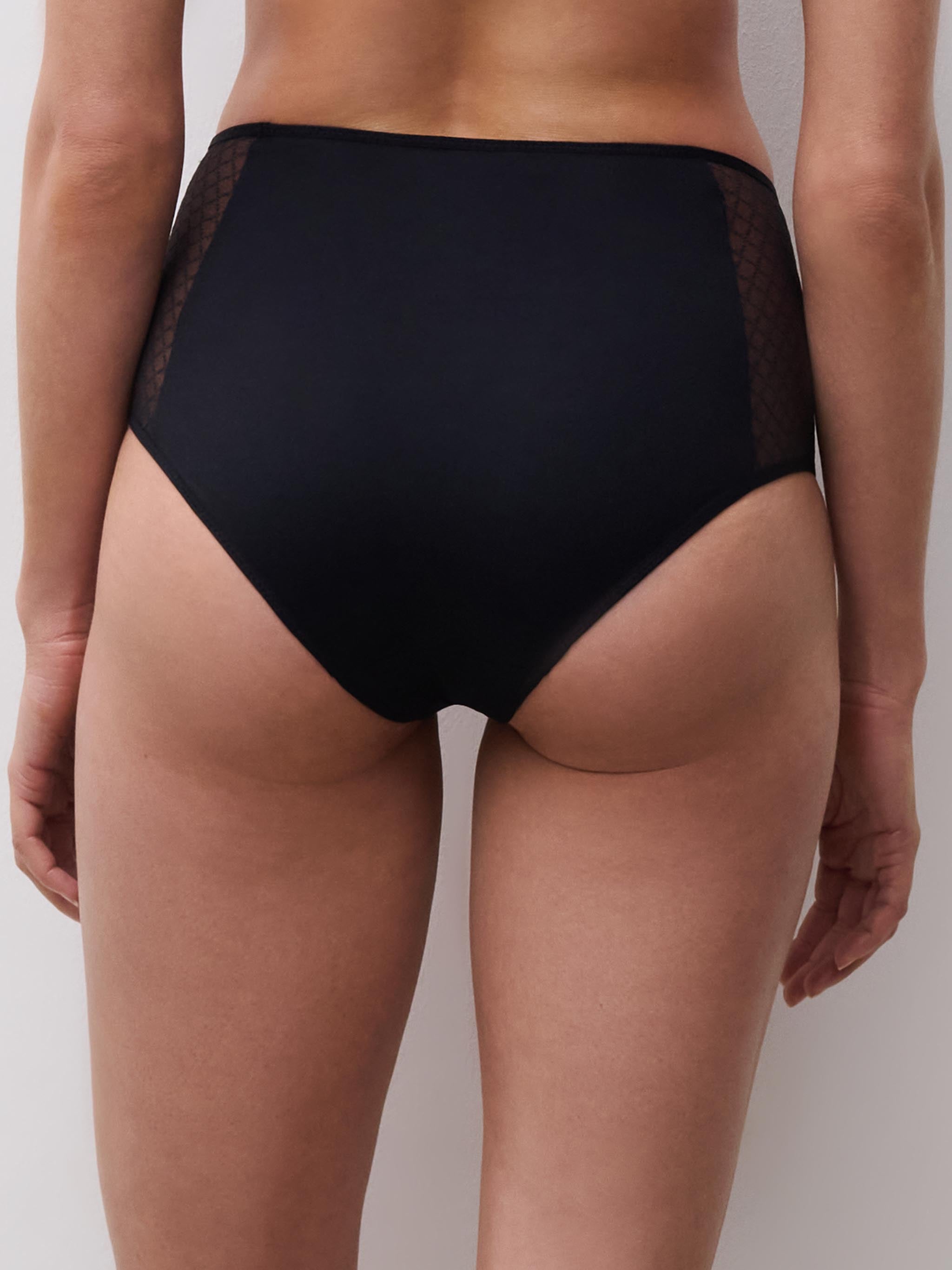 Hoge Taille Slip - Zwart