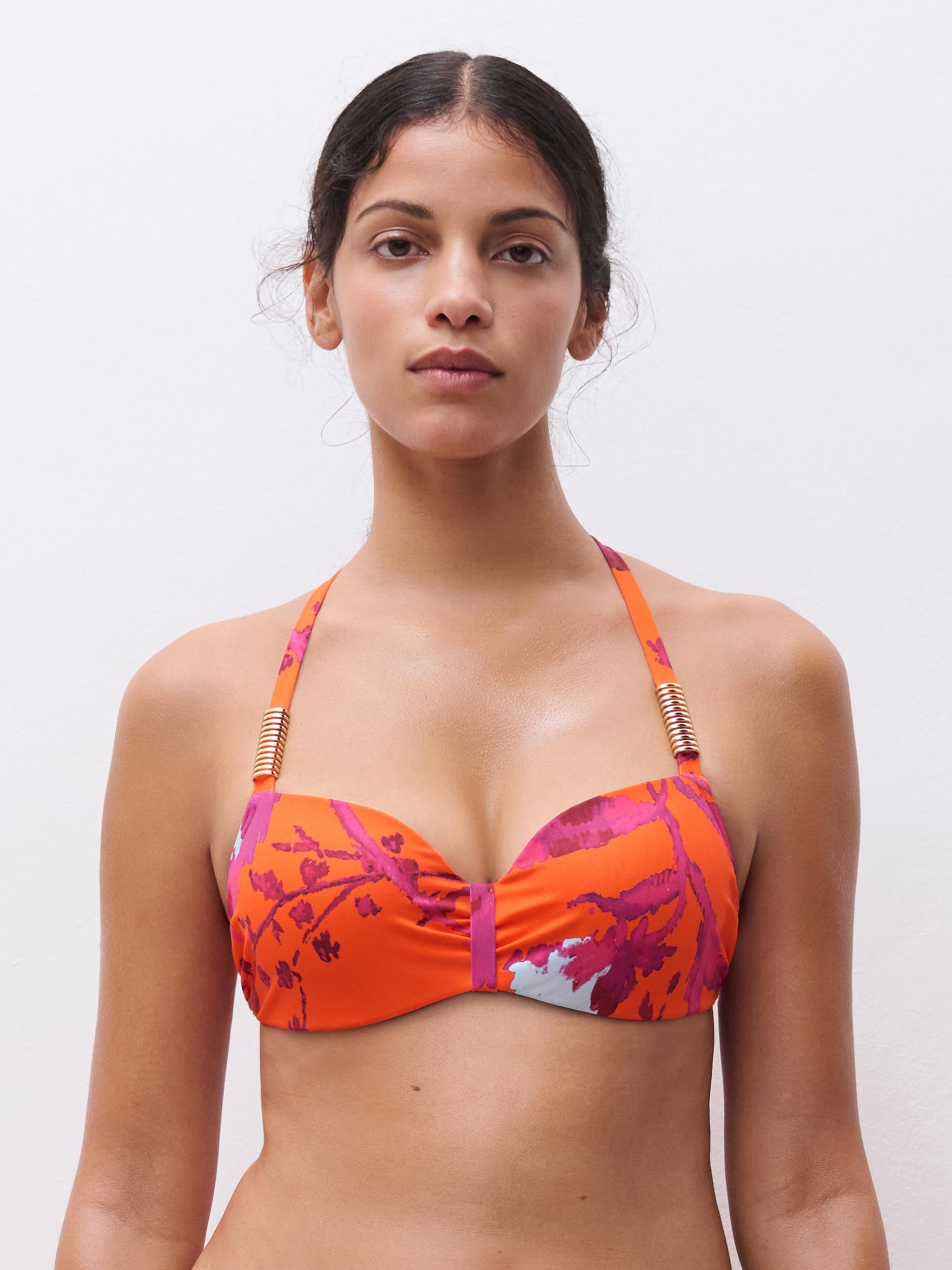 Voorgevormde Bikinitop - Painted flowers