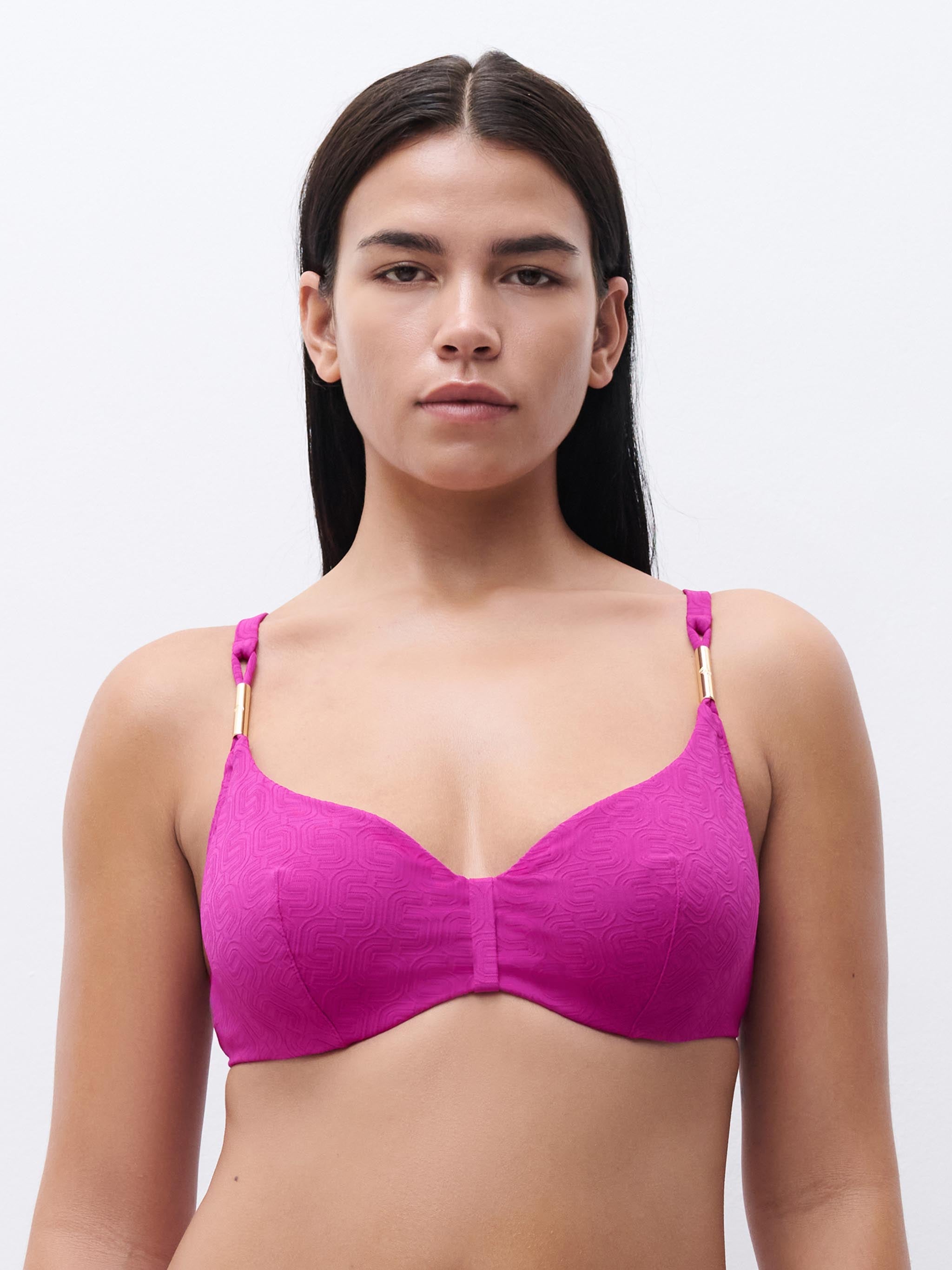 Bikinitop met beugel - Tyrian Fuchsia