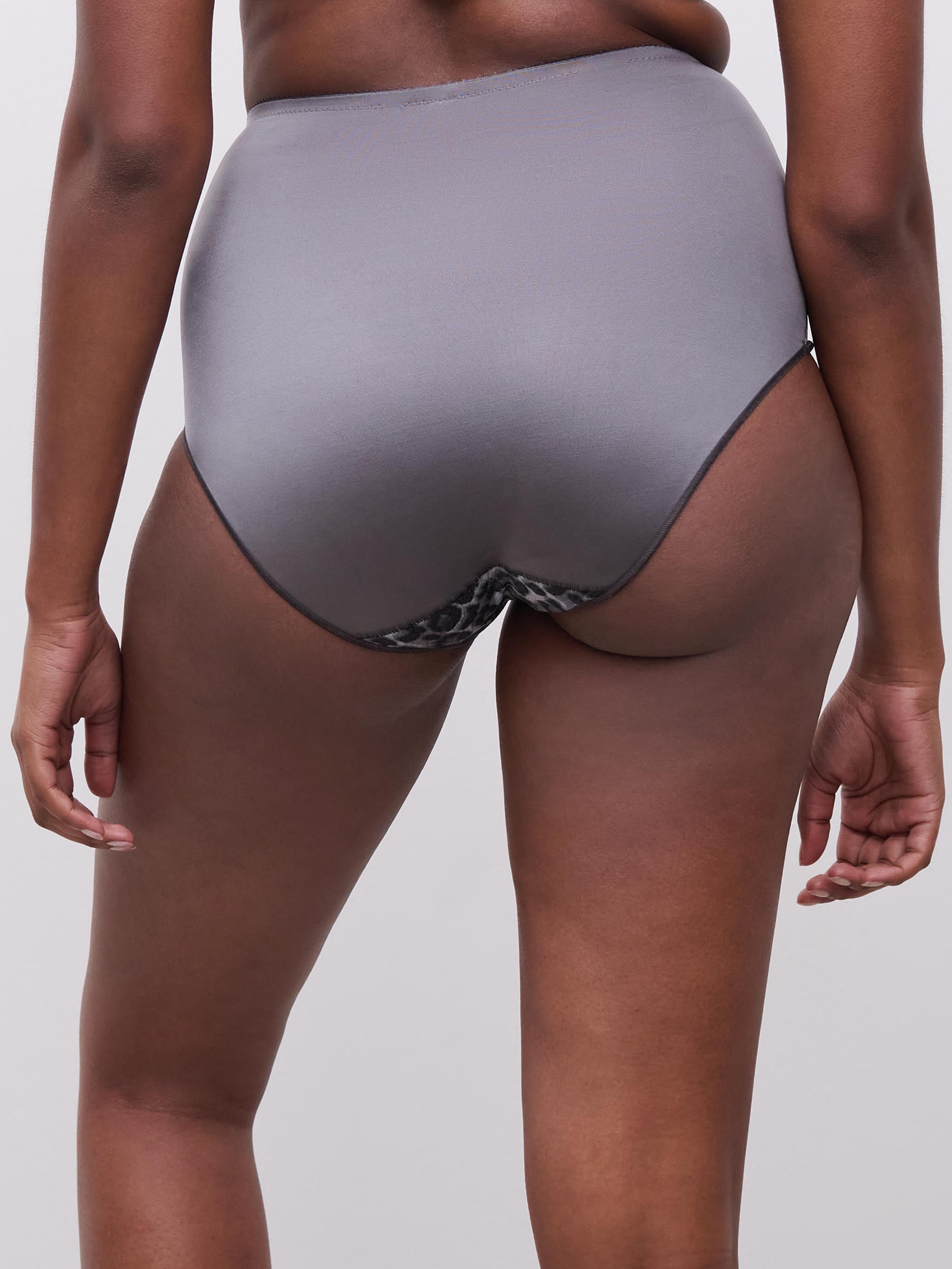 Hoge taille slip - Grey Leopard