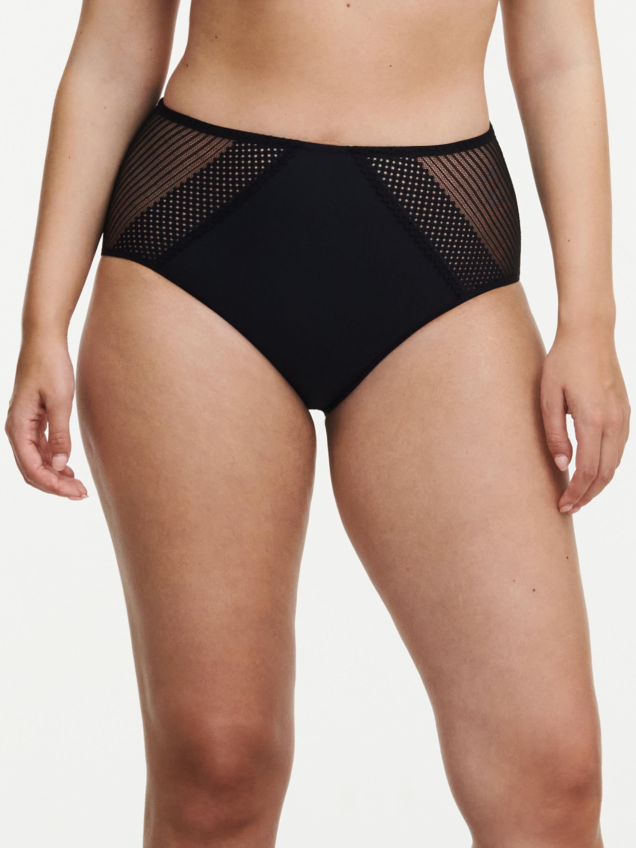Hoge taille slip - Zwart