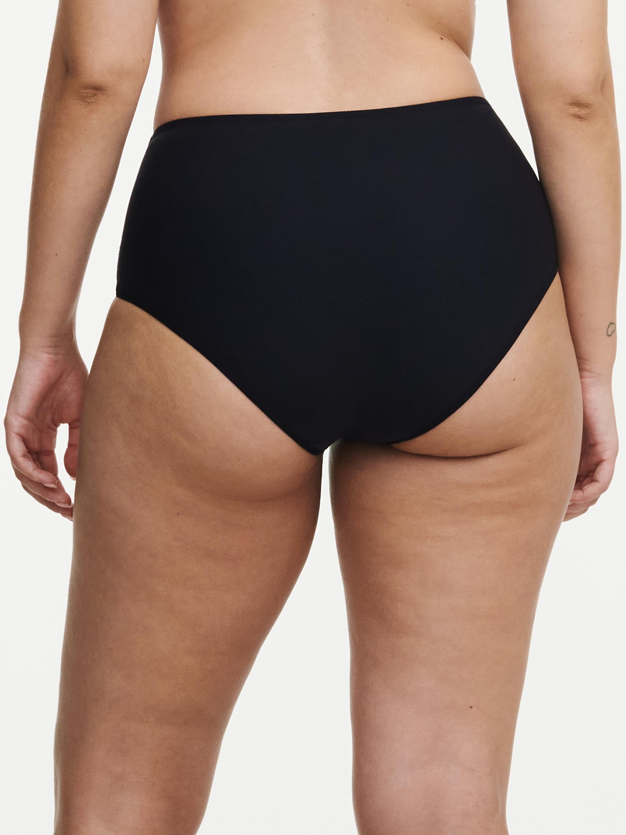 Hoge taille slip - Zwart