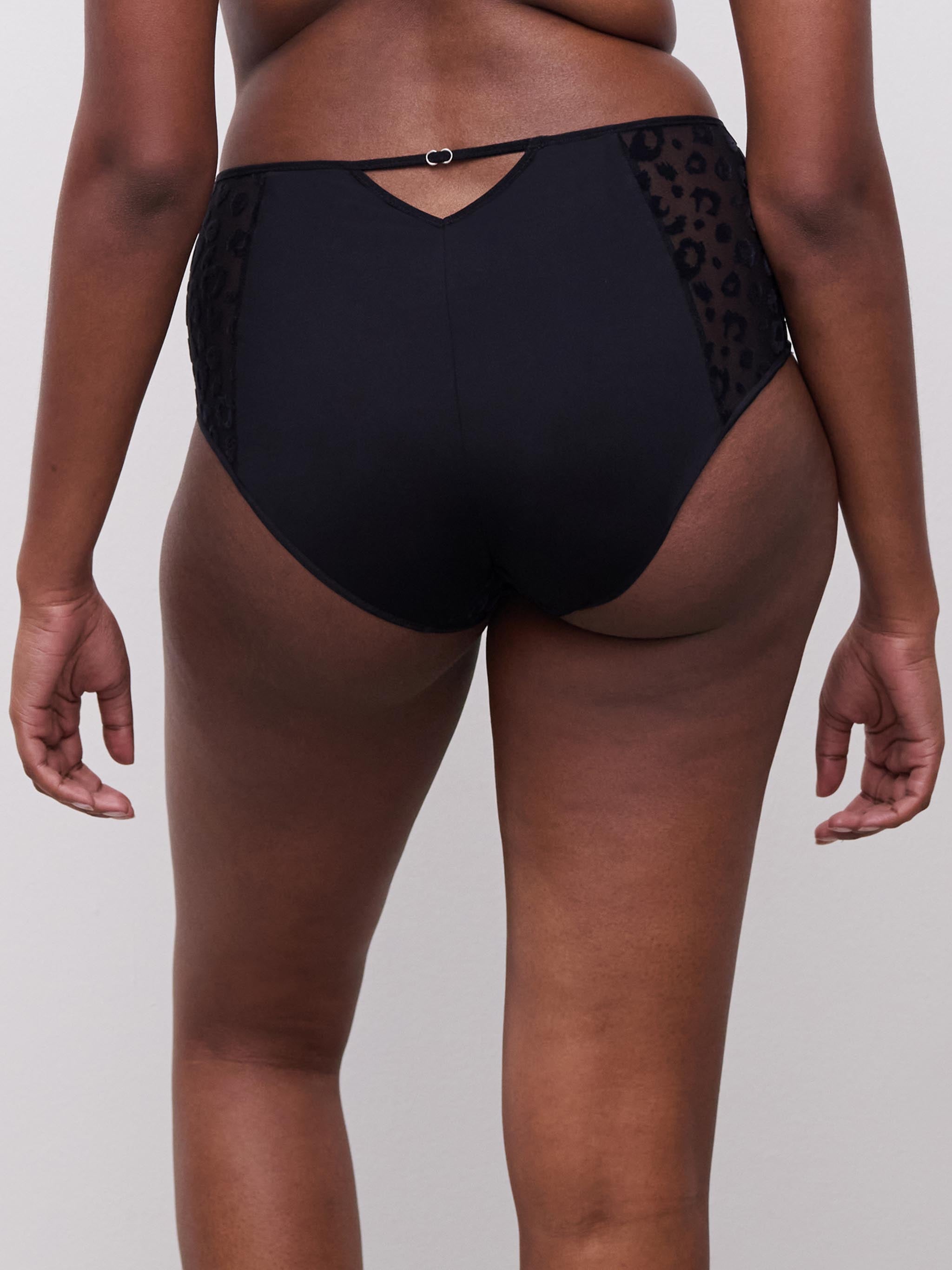 Hoge taille slip - Zwart