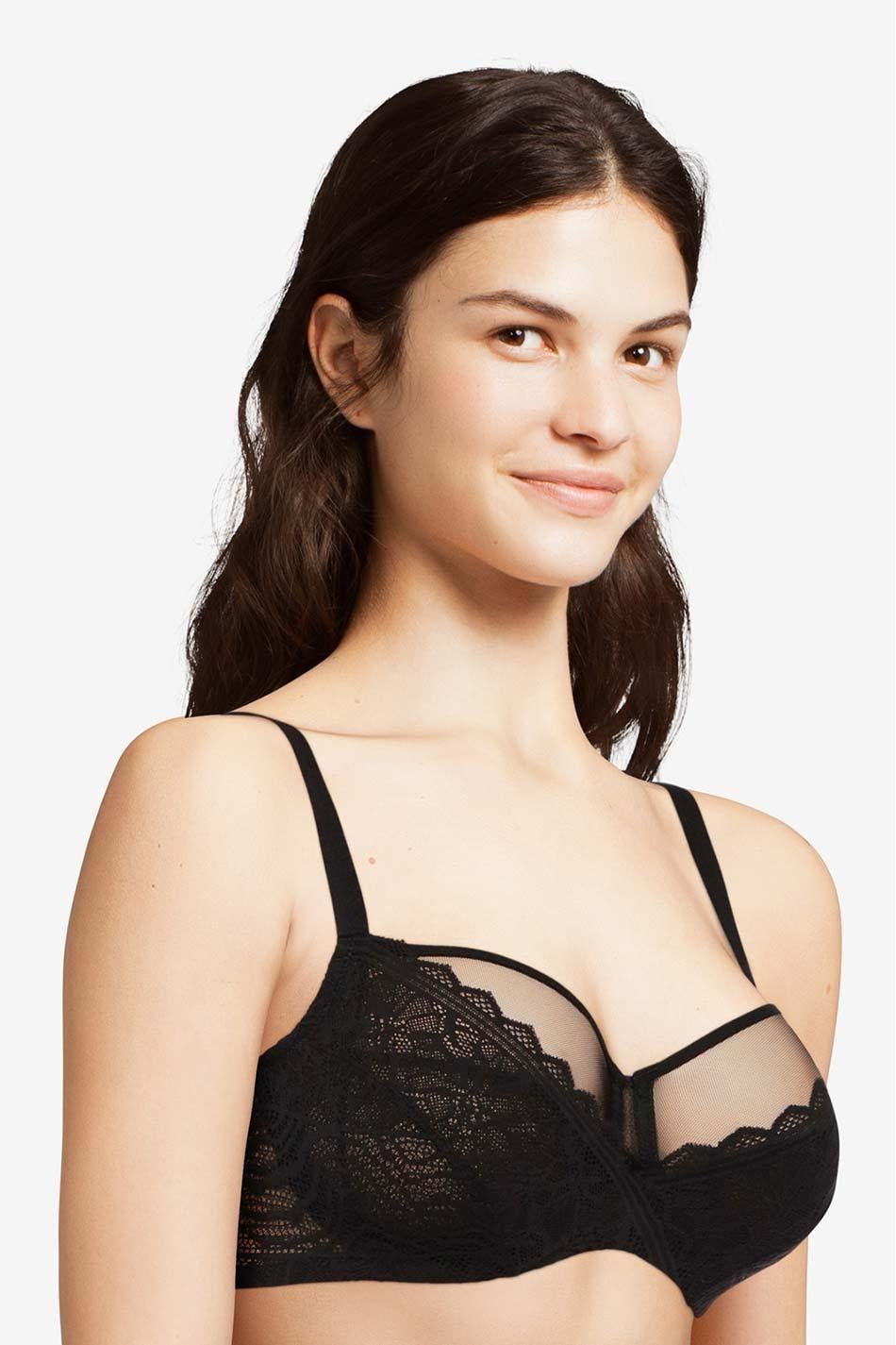 Niet voorgevormde Beugel BH - Zwart