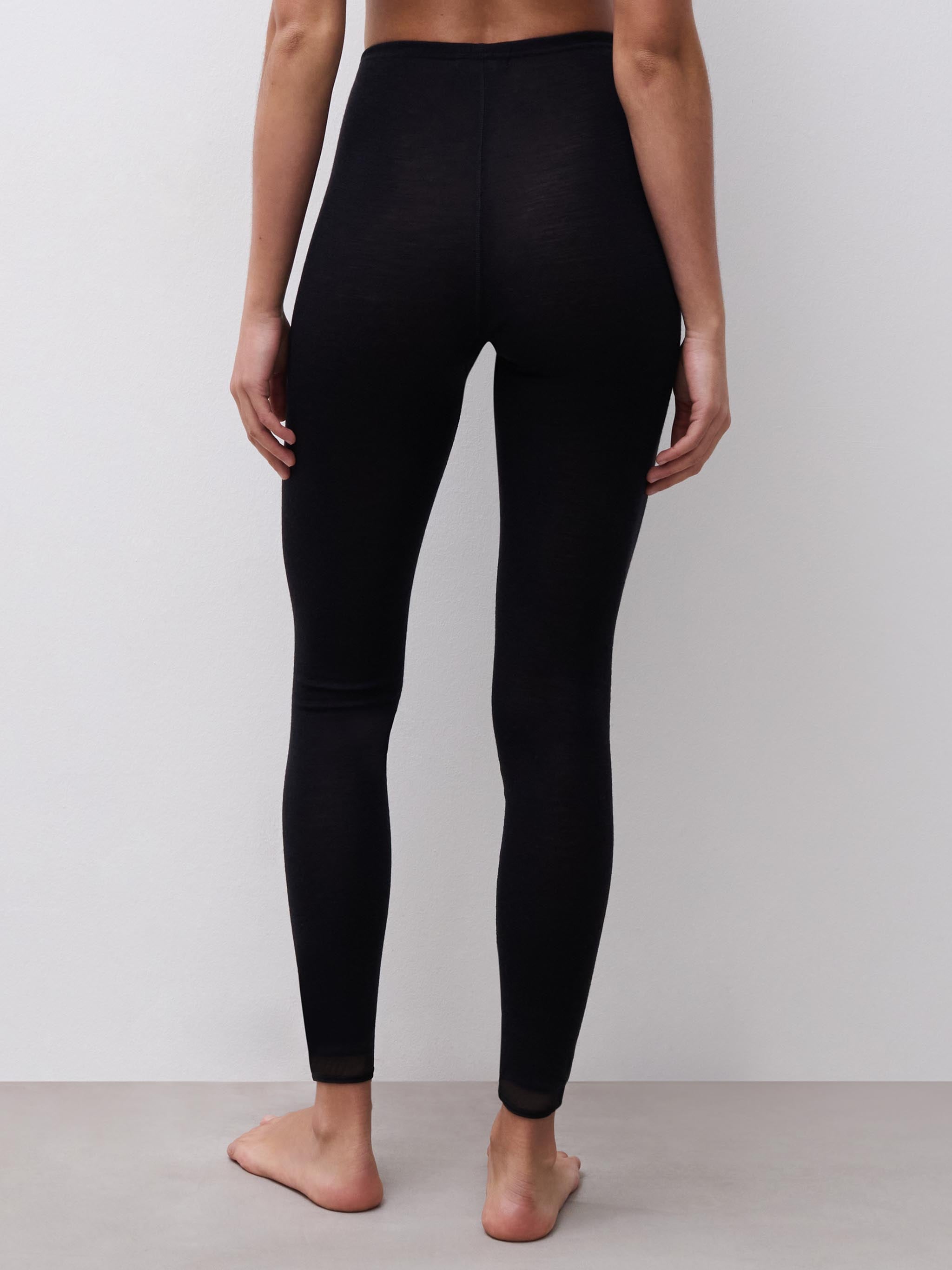 Legging - 100% Merino wol - Zwart