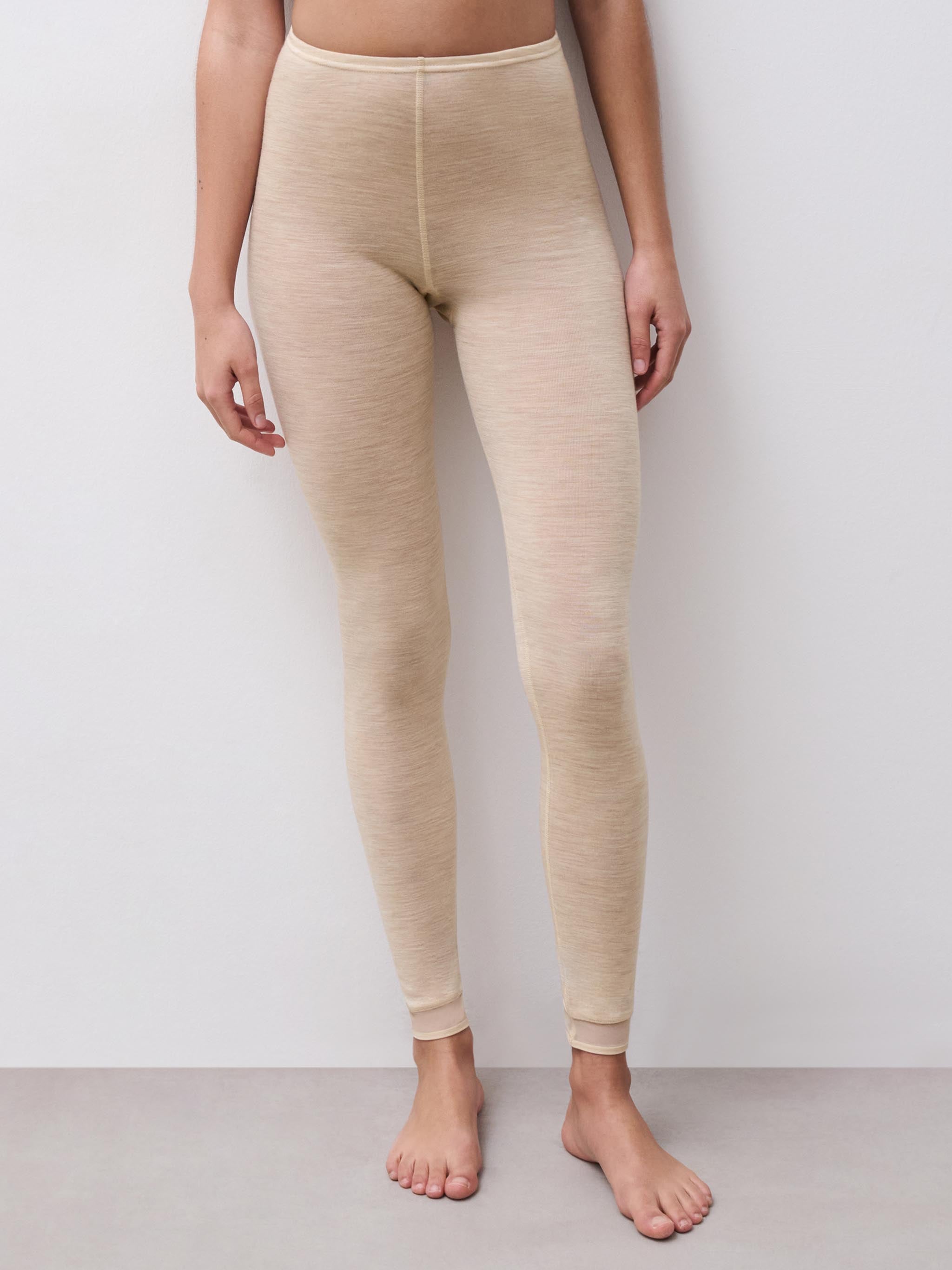 Juliana Legging - 100% Merino wol - Heather nude