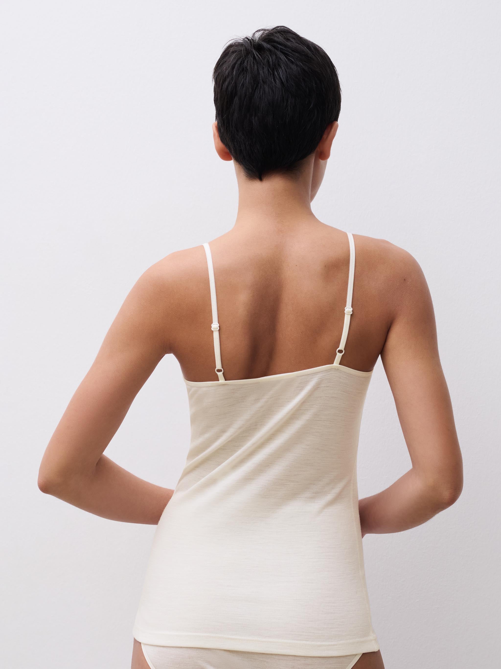 Singlet - 100% Merino wol - Ivoor