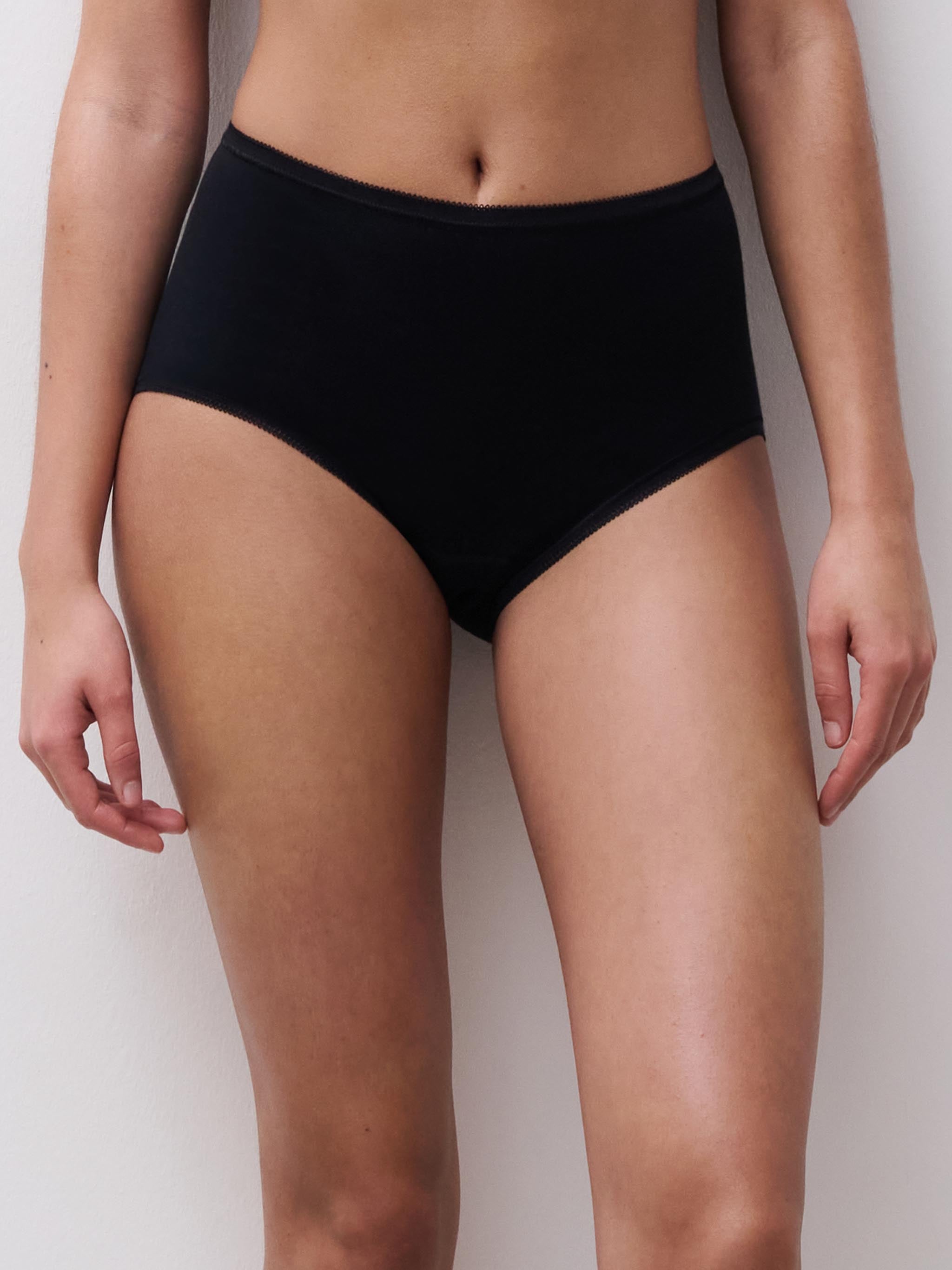 Debbie midi trusse - 100% bomuld - Zwart