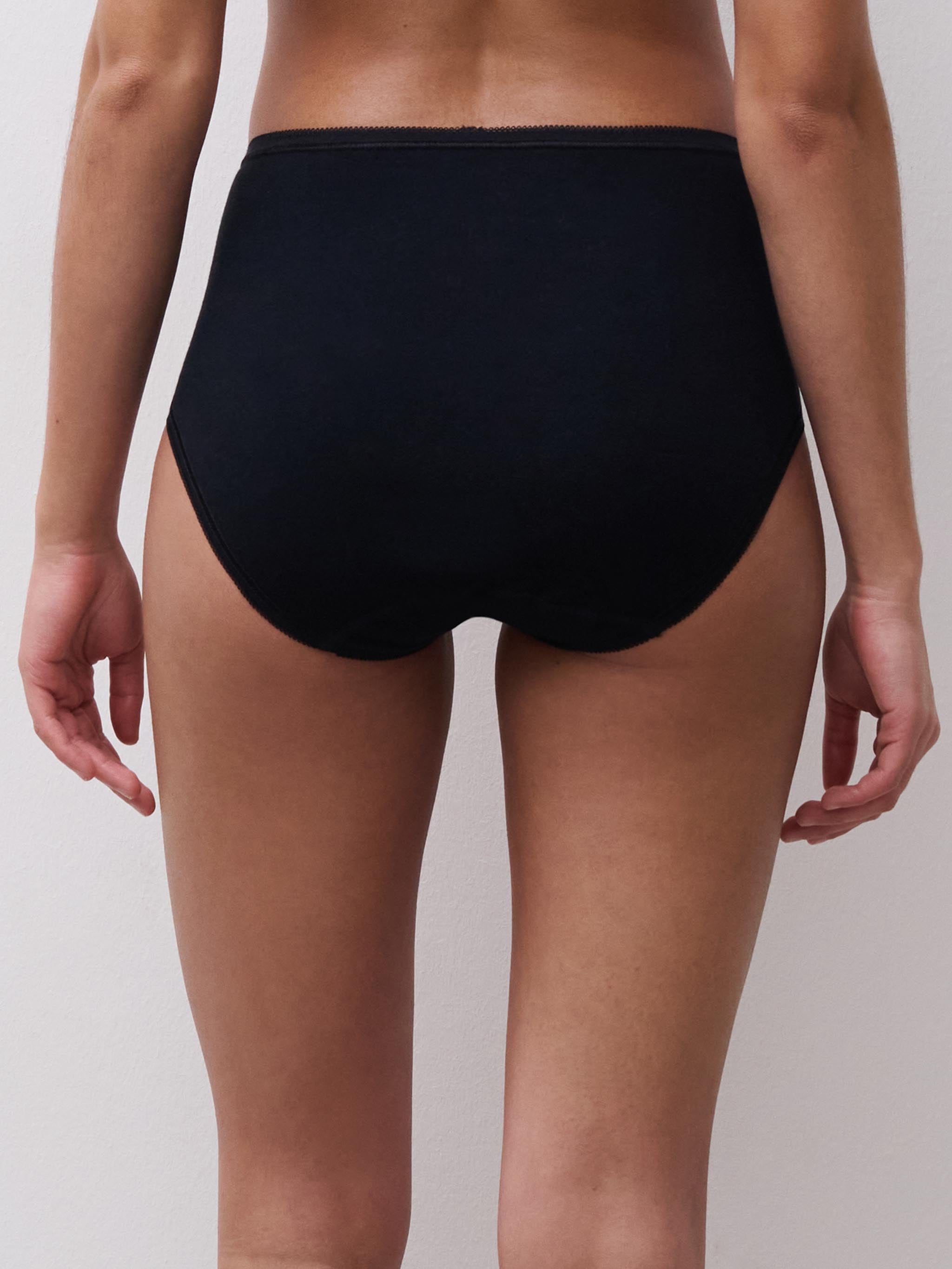 Debbie midi trusse - 100% bomuld - Zwart