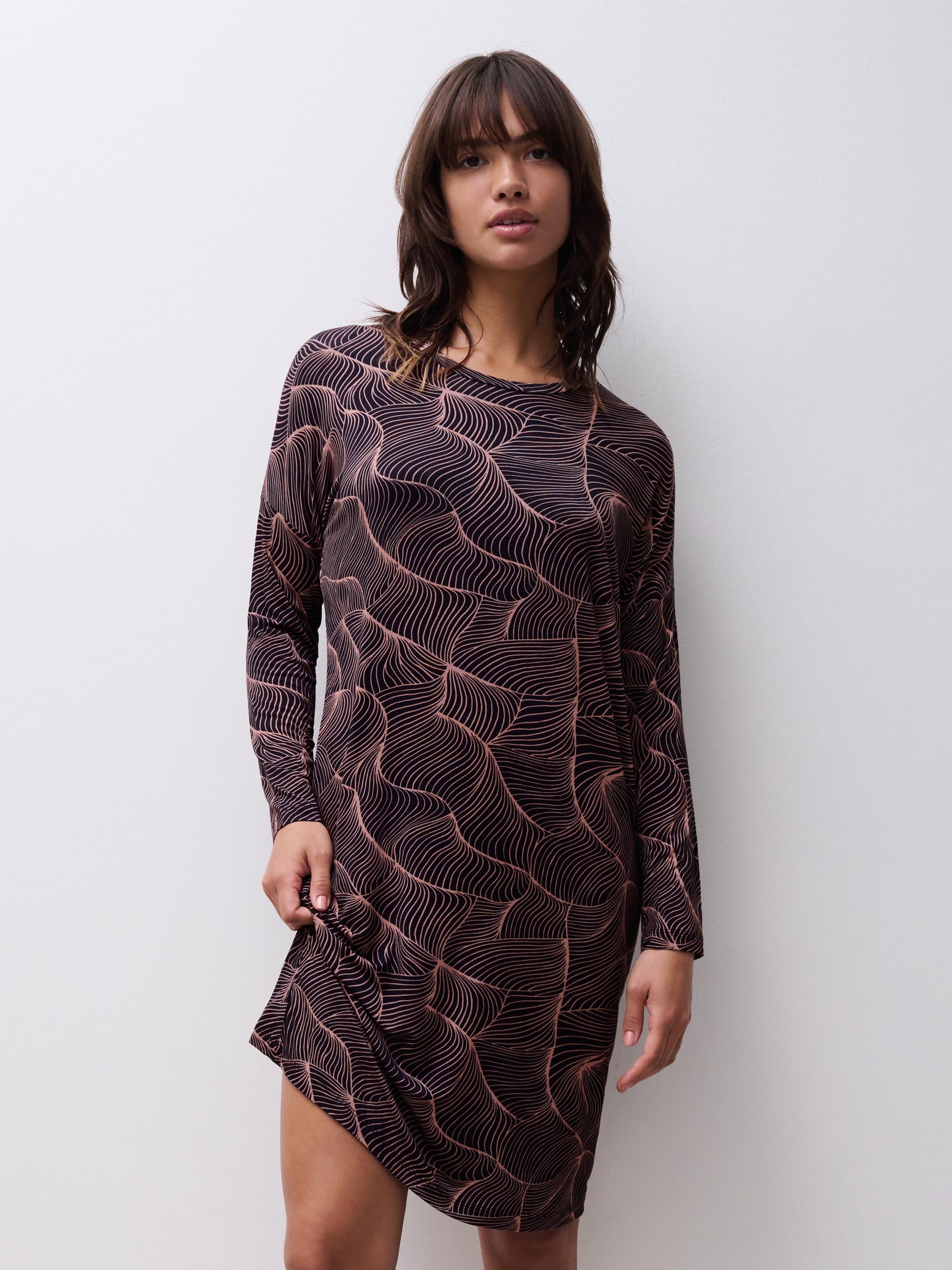 Nachthemd lange mouw - Blush Waves