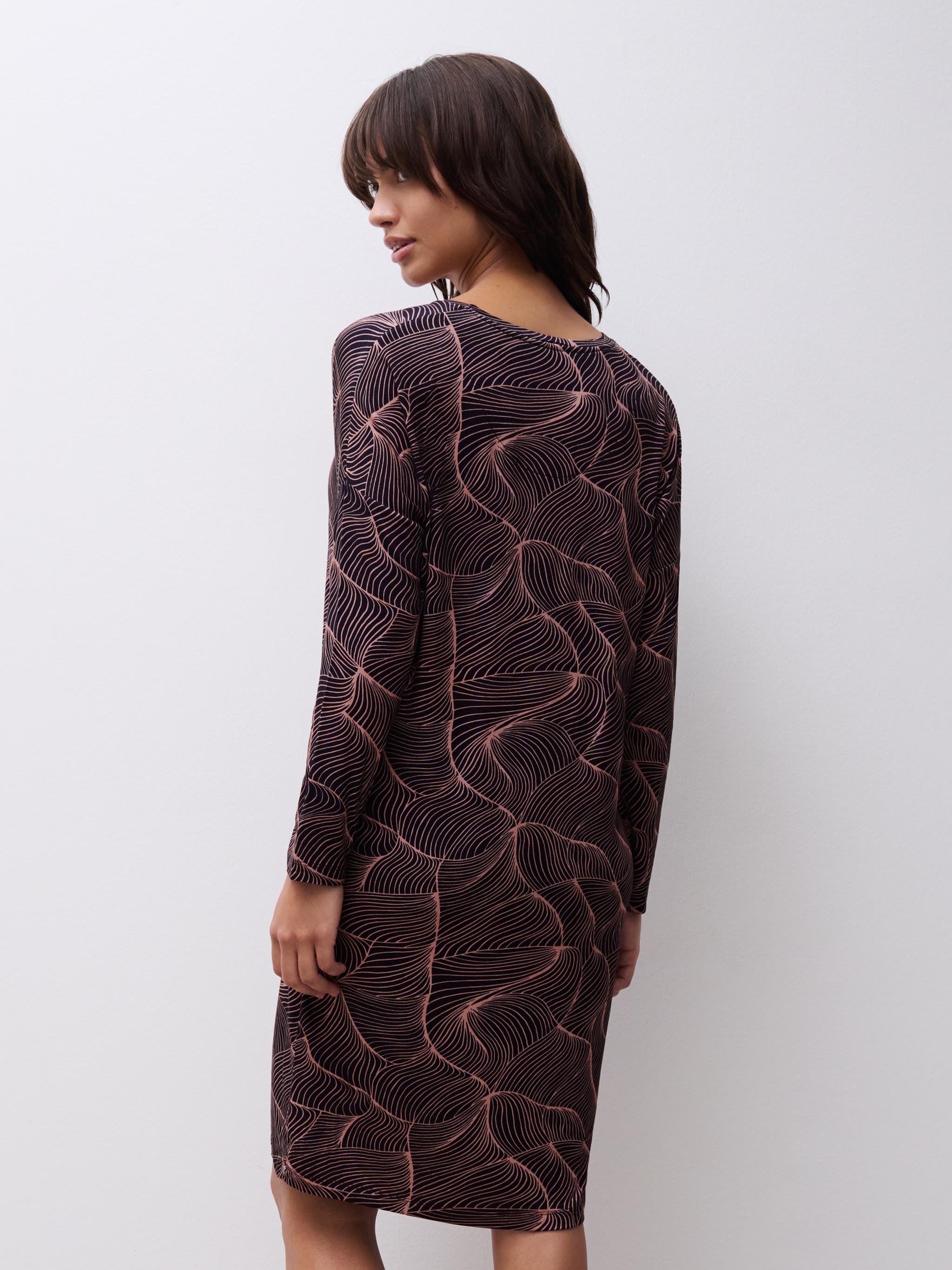 Nachthemd lange mouw - Blush Waves