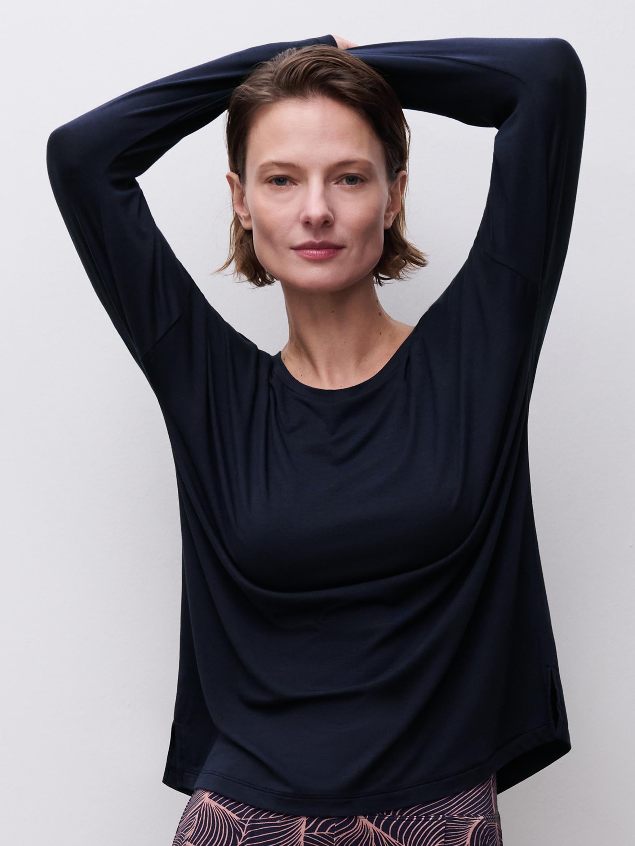 Top lange mouw - Baritone Blue