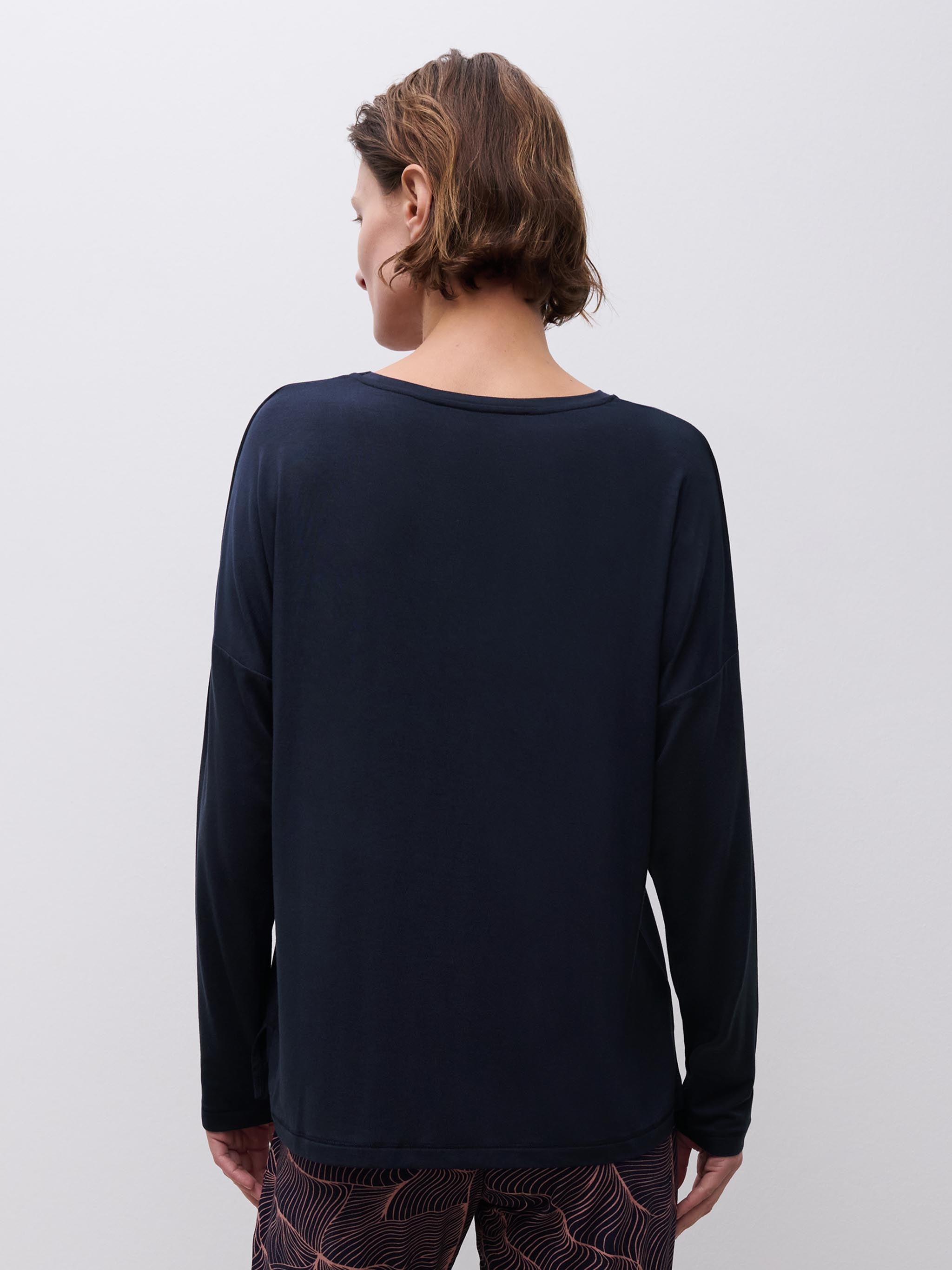 Top lange mouw - Baritone Blue