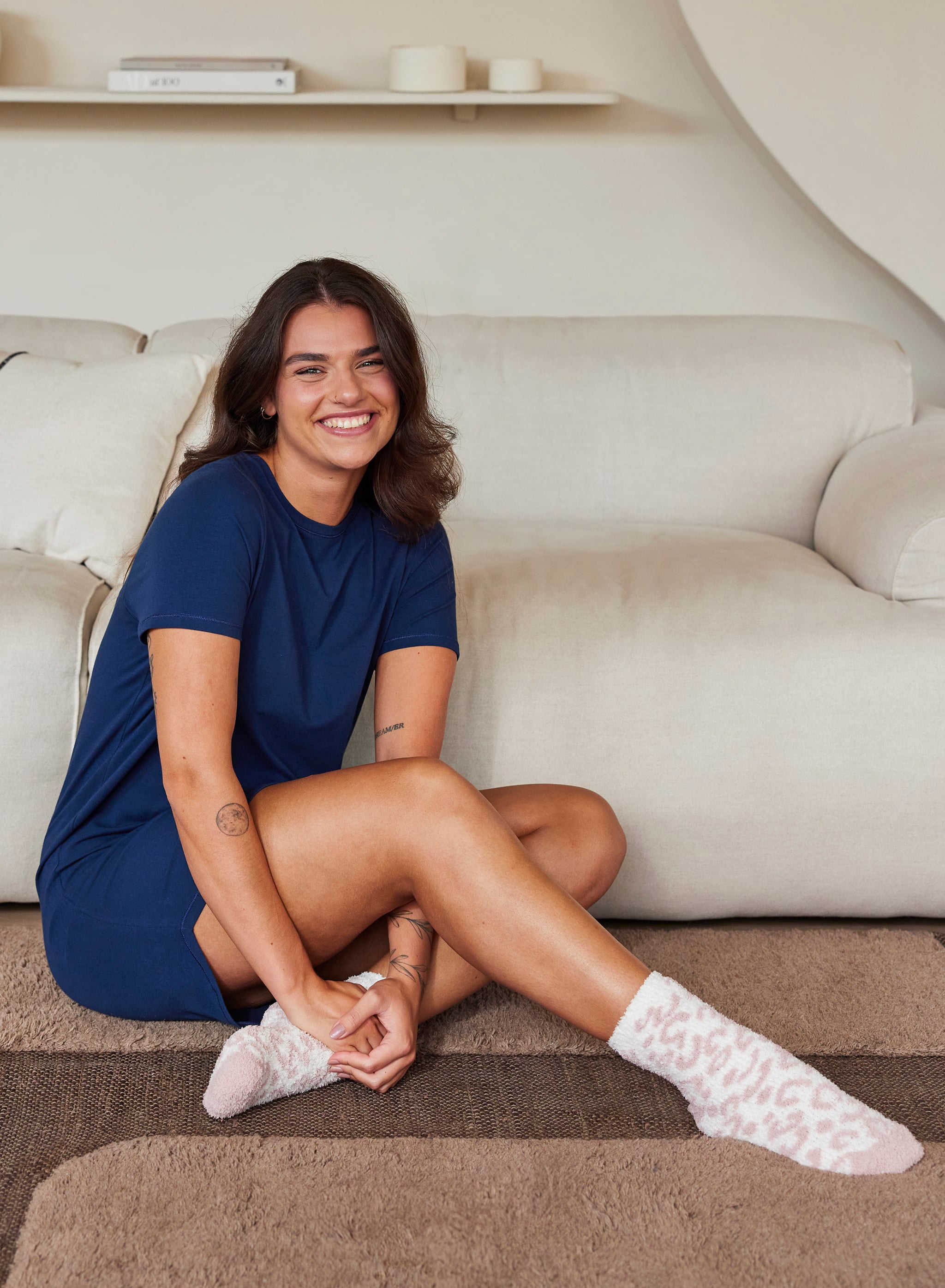 Ellie nachthemd SS - Dark Blue