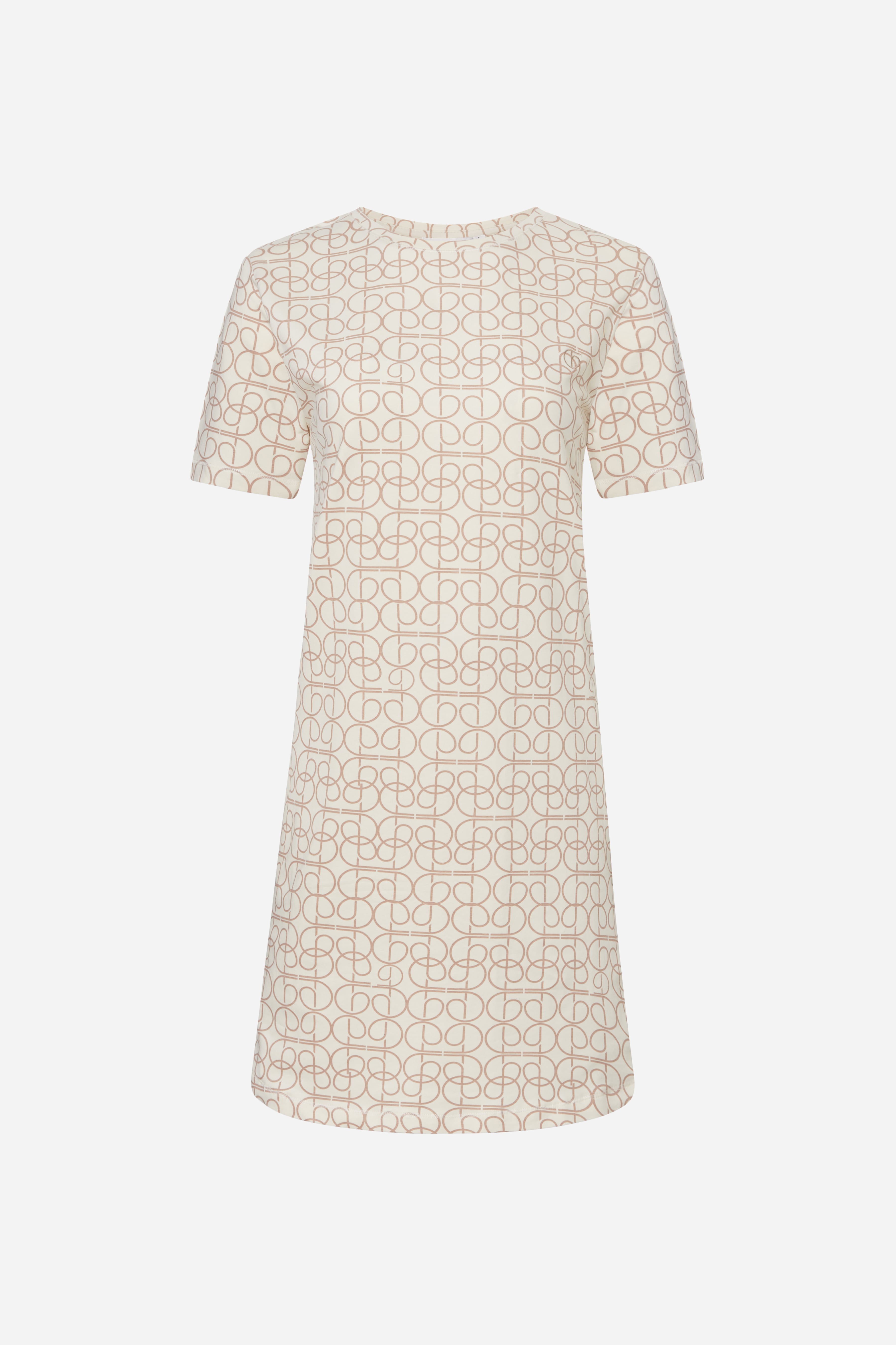 Nachthemd korte mouw - Beige Curves