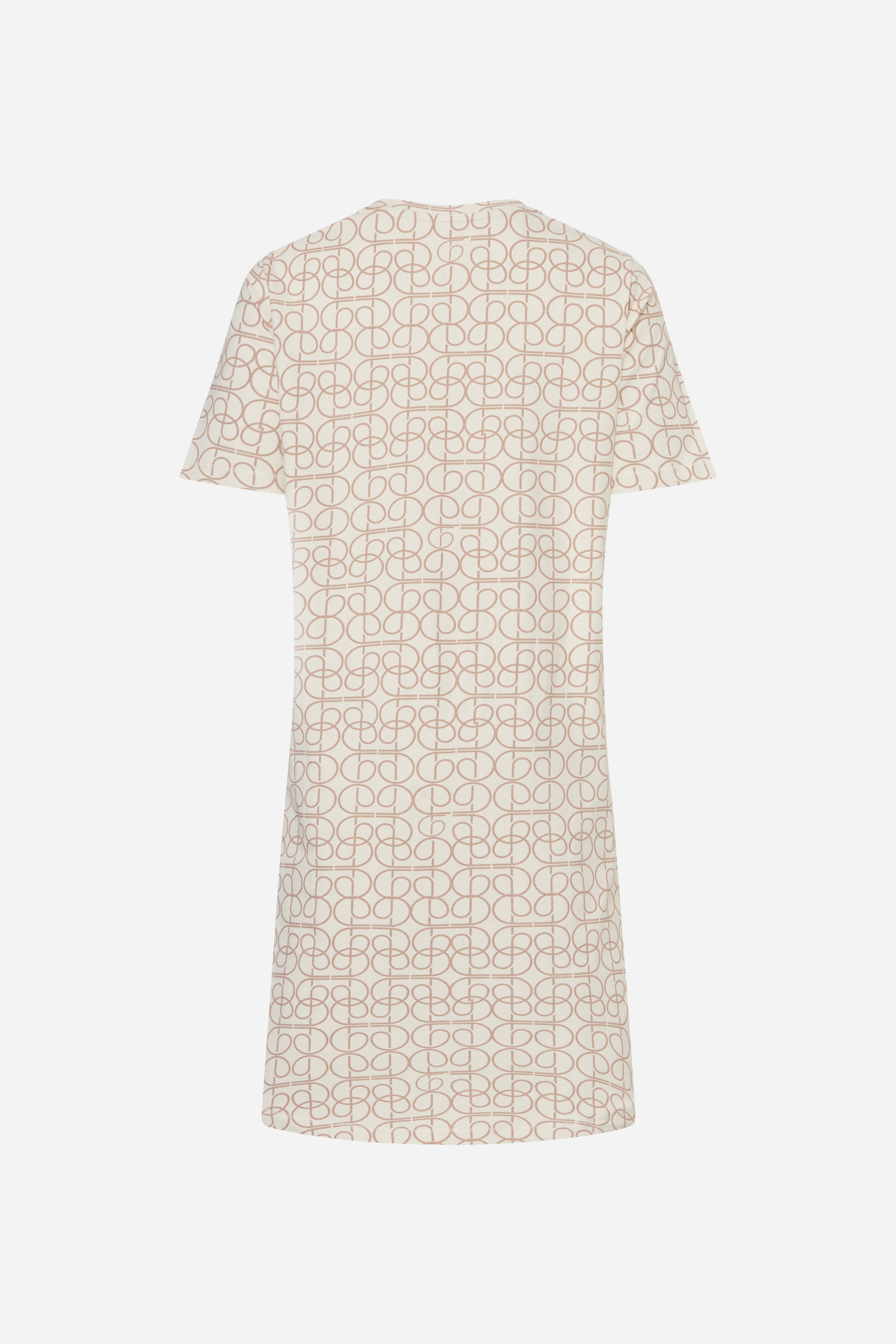 Nachthemd korte mouw - Beige Curves