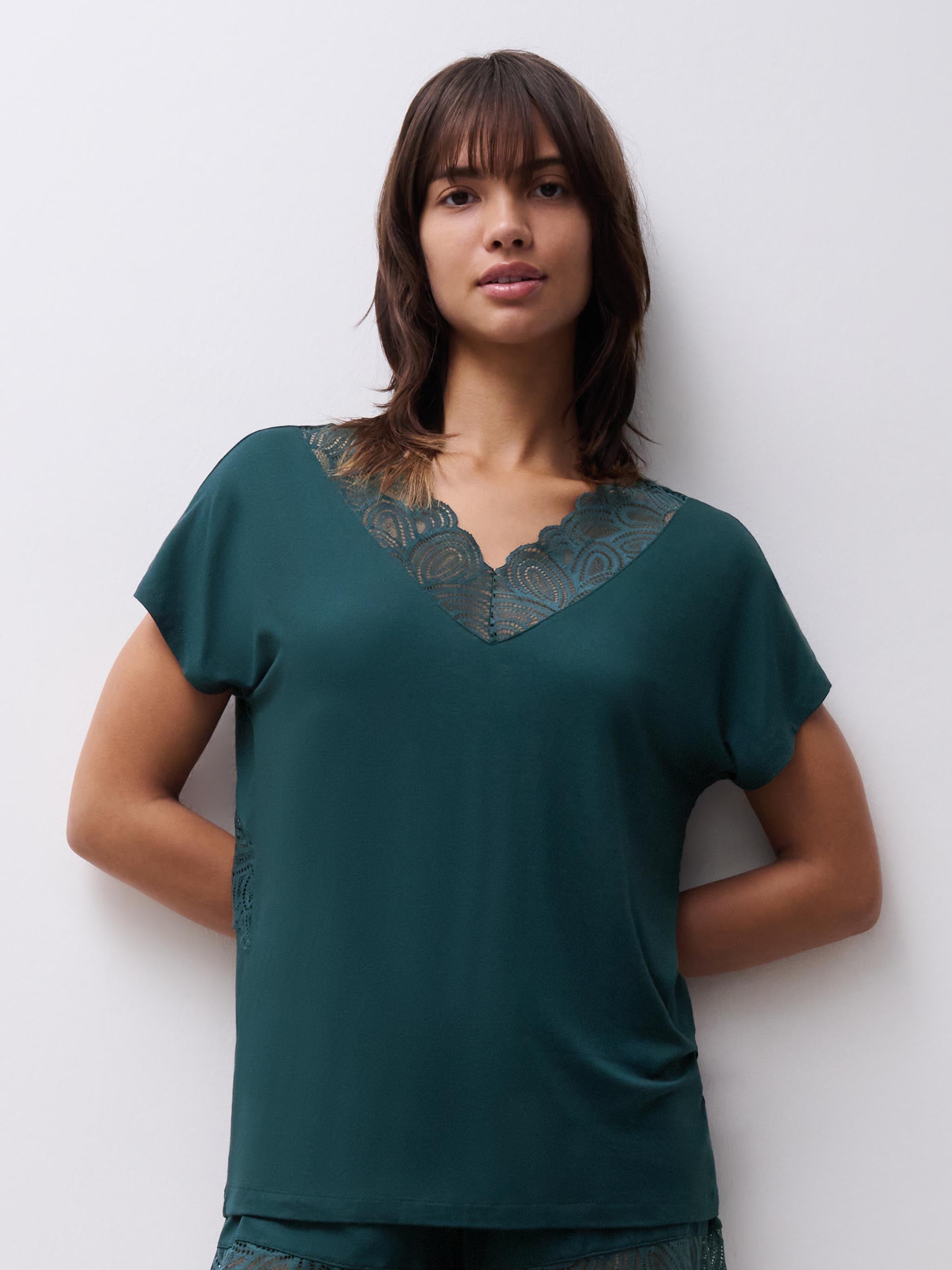 Top korte mouw - Eden Groen