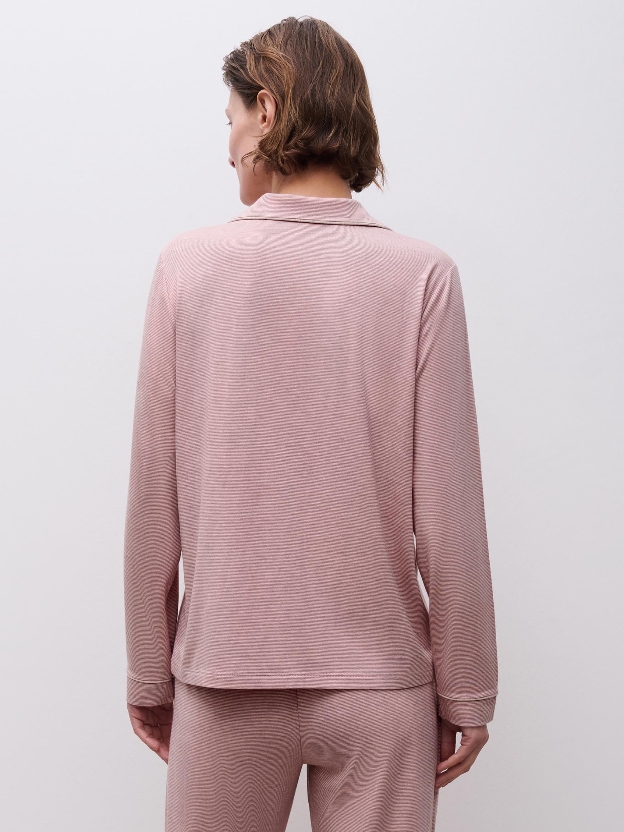 Top lange mouw - Parchment / Blush