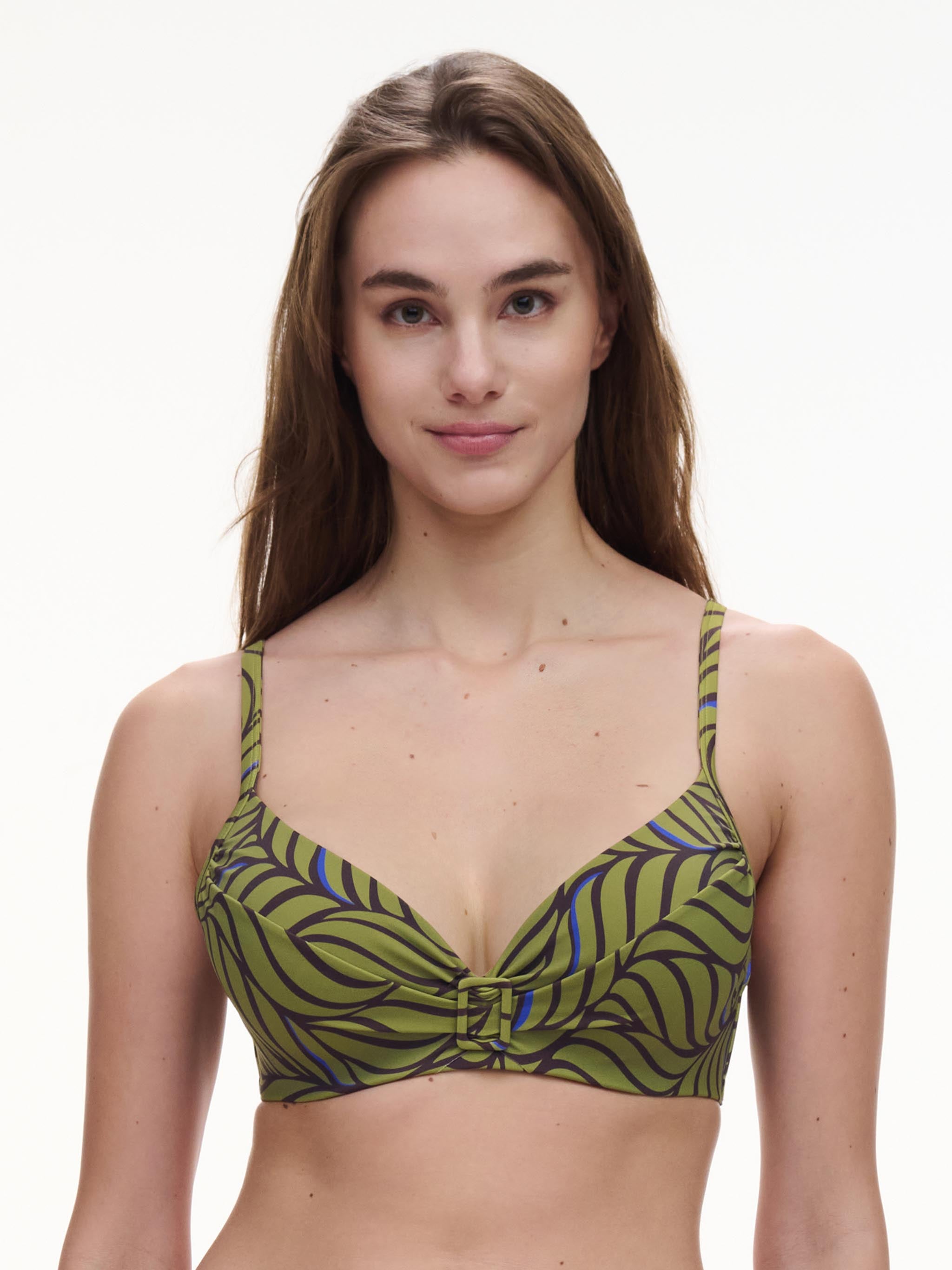 Voorgevormde bikini top - Coffee Leaves