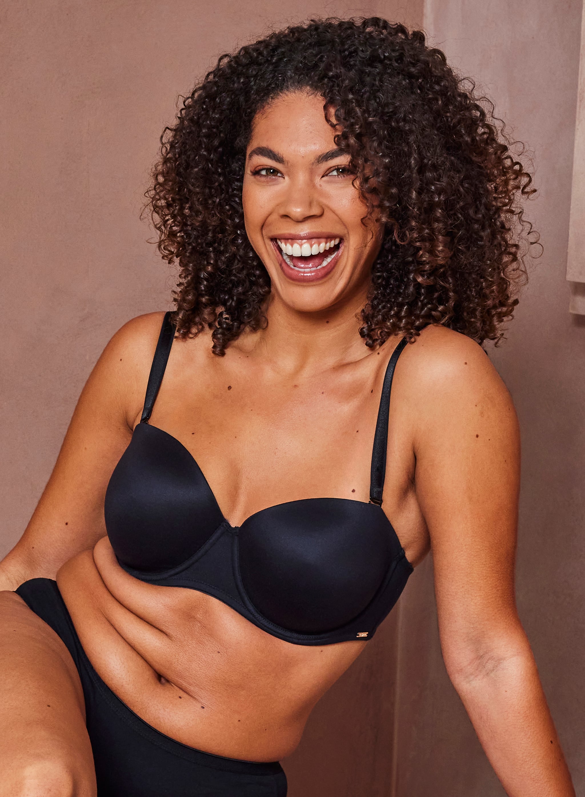 Strapless BH Lola Comfort Soft - Zwart
