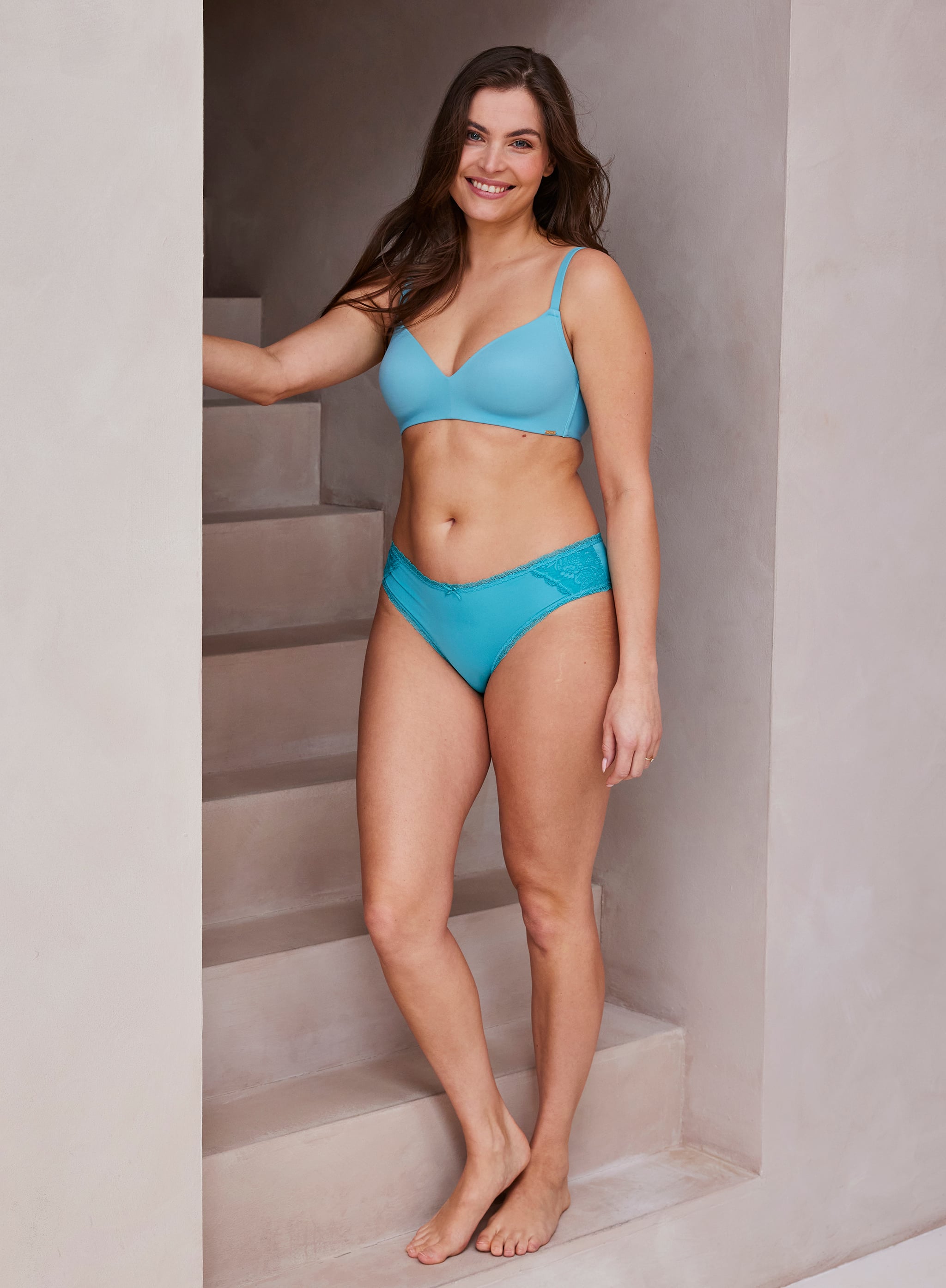 Bibi Voorgevormde BH zonder beugel - Papyrus Groen