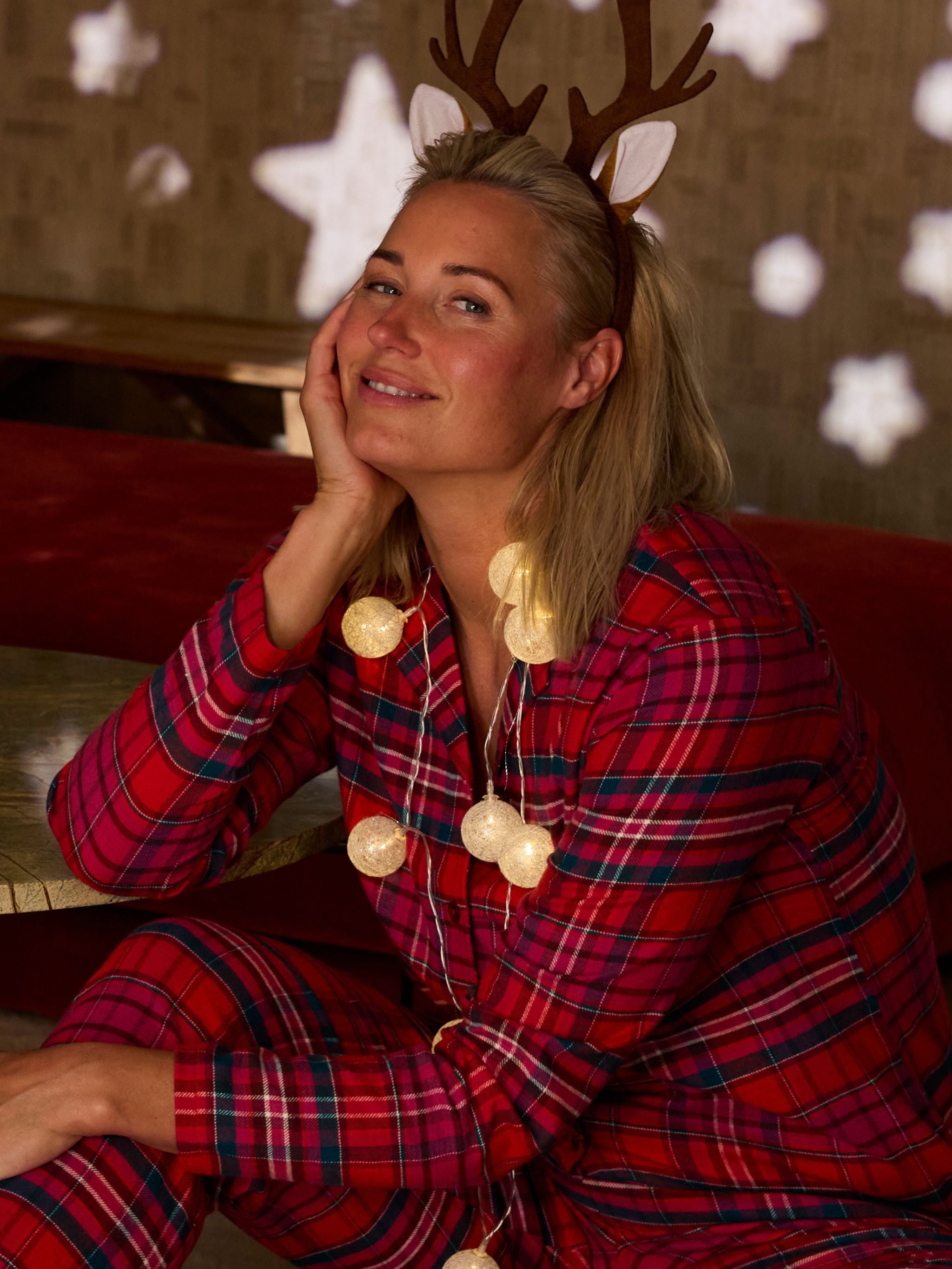 Top lange mouw - Goji Checks